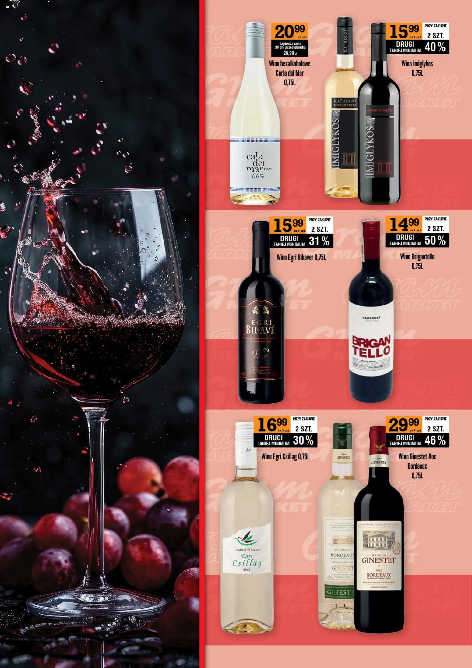 Gram Market gazetka - Barek od 01.06.2026 | Strona: 4 | Produkty: Wino bezalkoholowe, Wino, Wino Egri Bikaver