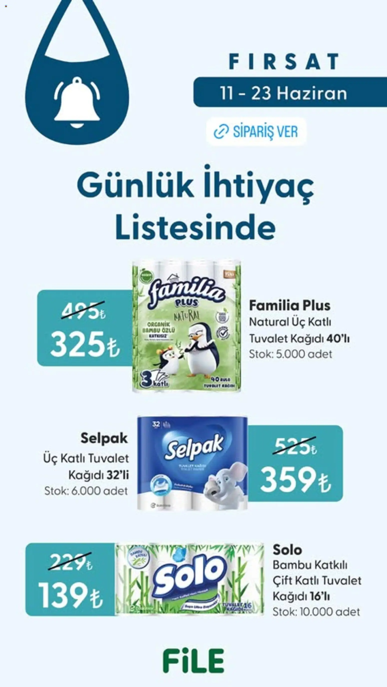 File Market İndirim - 11.06.2026 tarihinden itibaren geçerlidir | Sayfa: 2 | Ürünler: Tuvalet, Tuvalet kağıdı