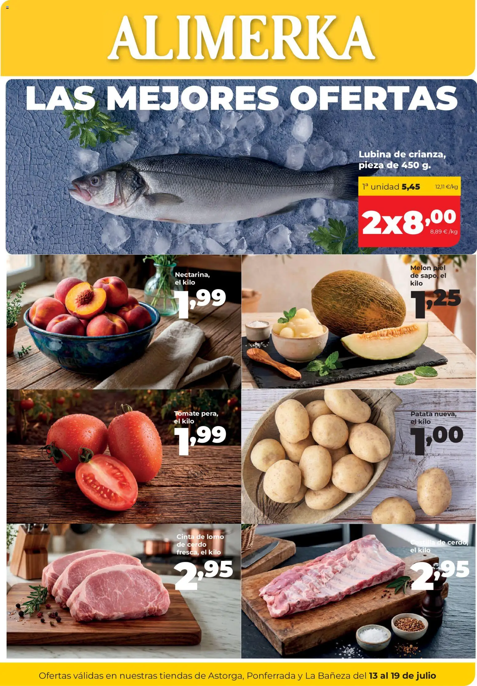 Alimerka Astorga, Ponferrada, La Bañeza del 13/07/2026 catalogue cover