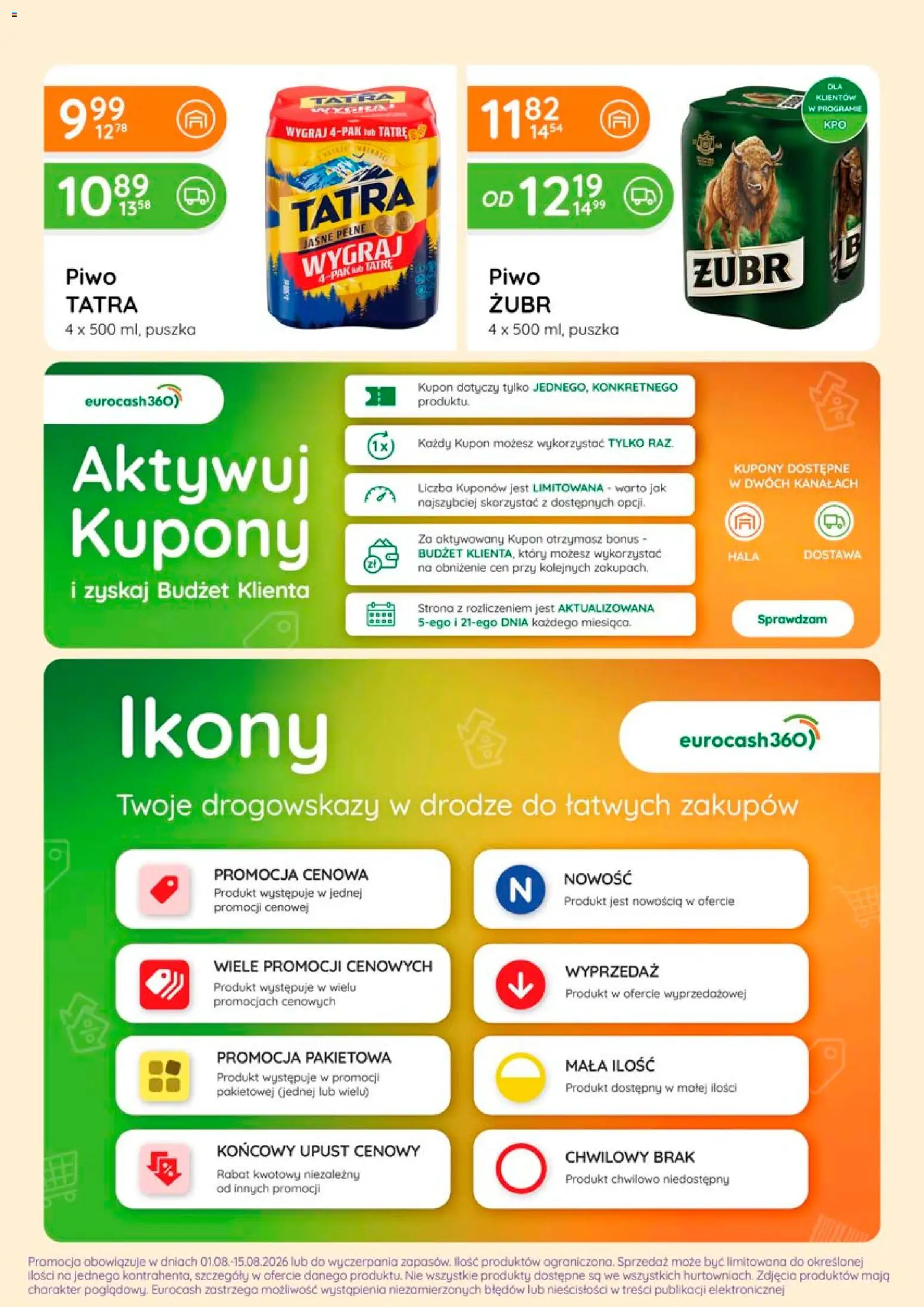 Eurocash gazetka - Ofensywa Alkoholowa od 01.08.2026 | Strona: 5 | Produkty: Piwo