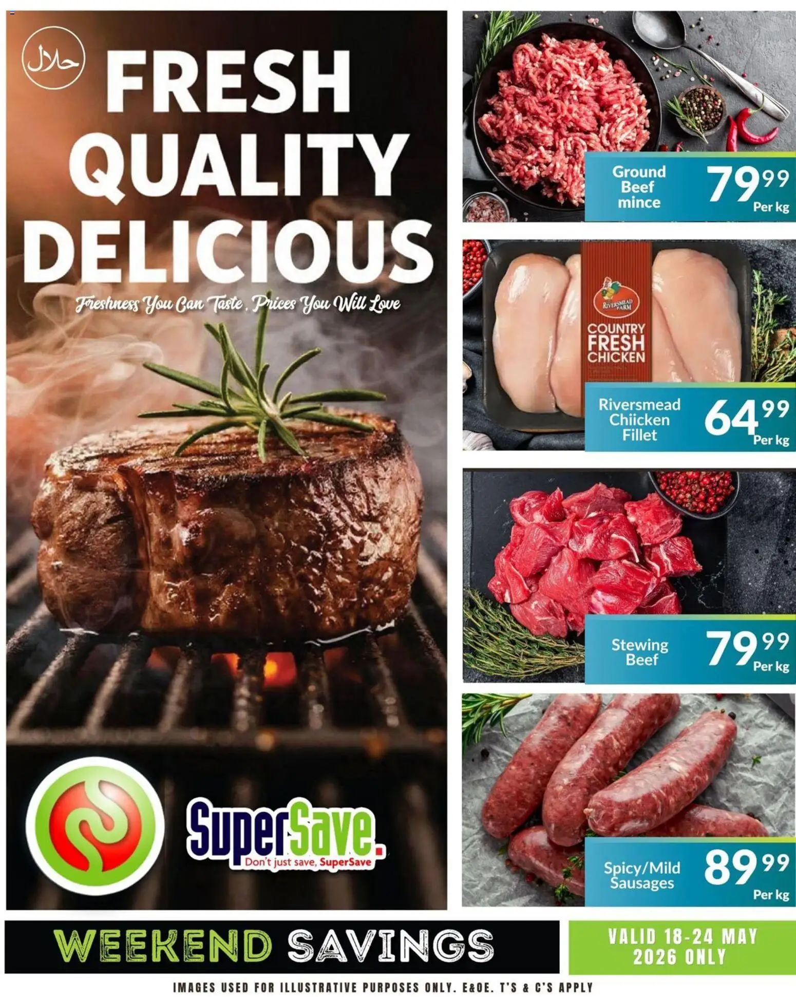 New Super Save catalogue – valid from 18.05.2026 | Page: 1 | Products: Chicken, Beef
