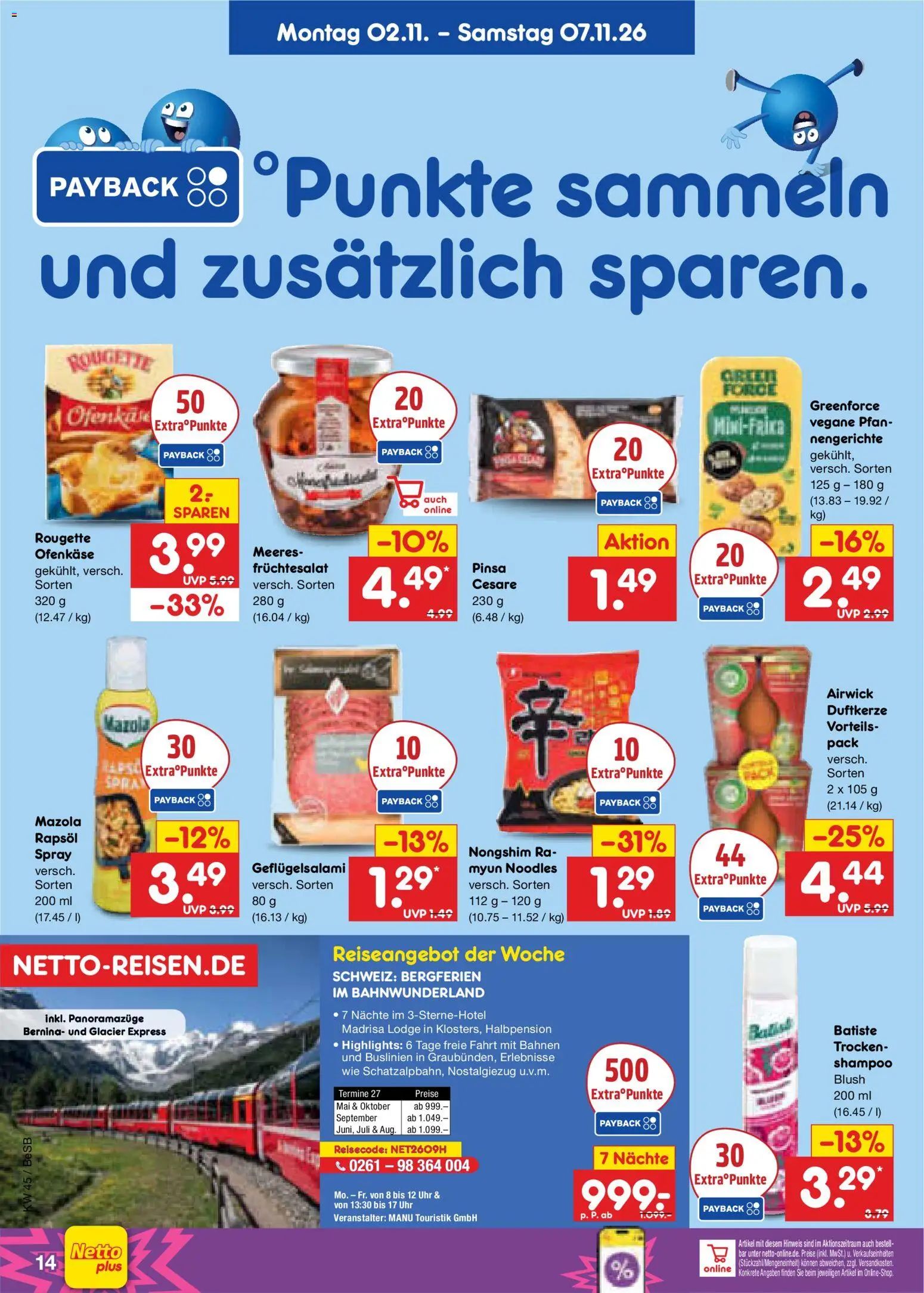 Netto Marken-Discount Prospekt – gültig ab 02.11.2026 | Seite: 24 | Produkte: Rapsöl, Shampoo, Blush, Uhr