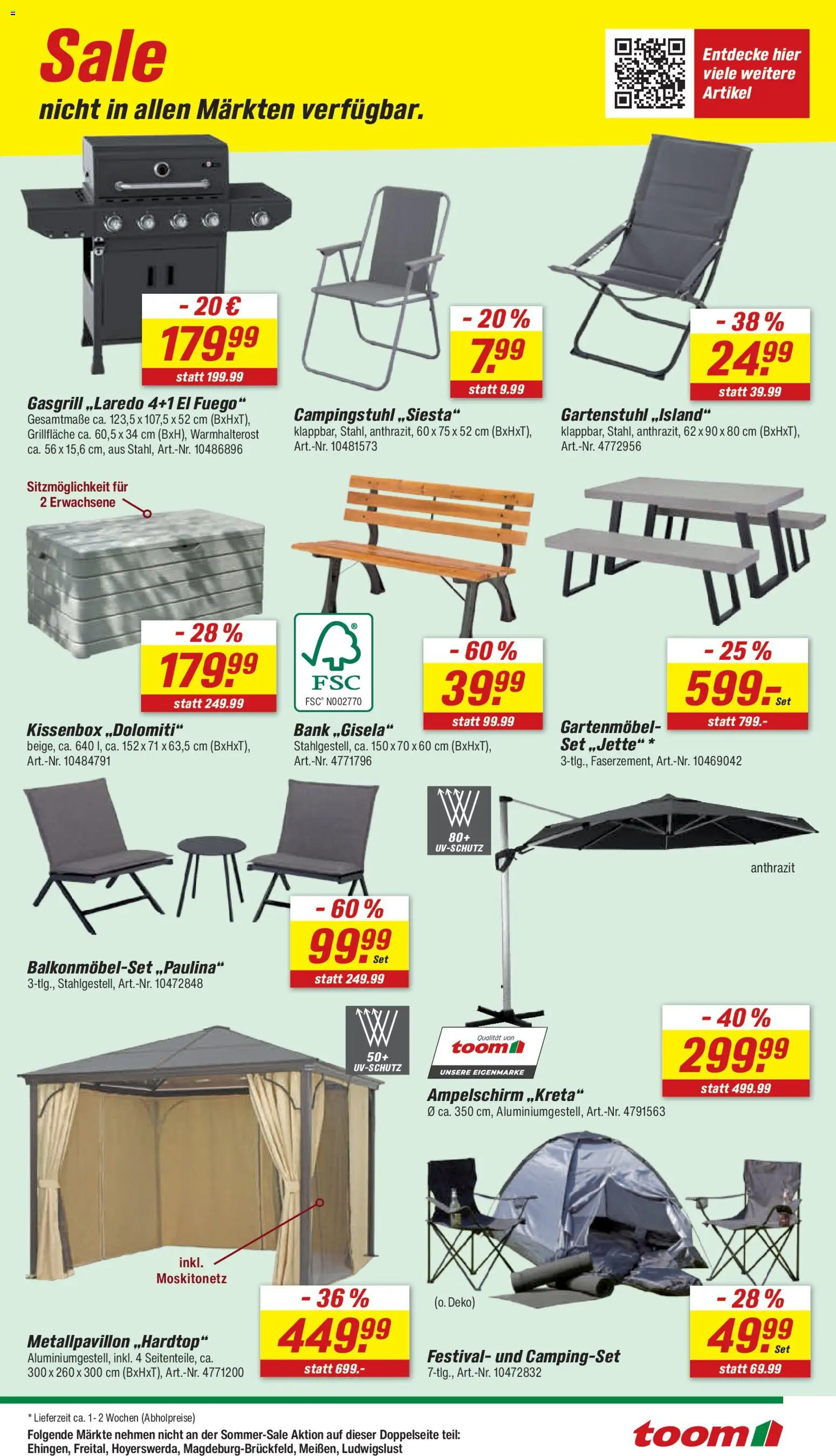 Toom Baumarkt Prospekt – gültig ab 25.07.2026 | Seite: 5 | Produkte: Gartenmöbel