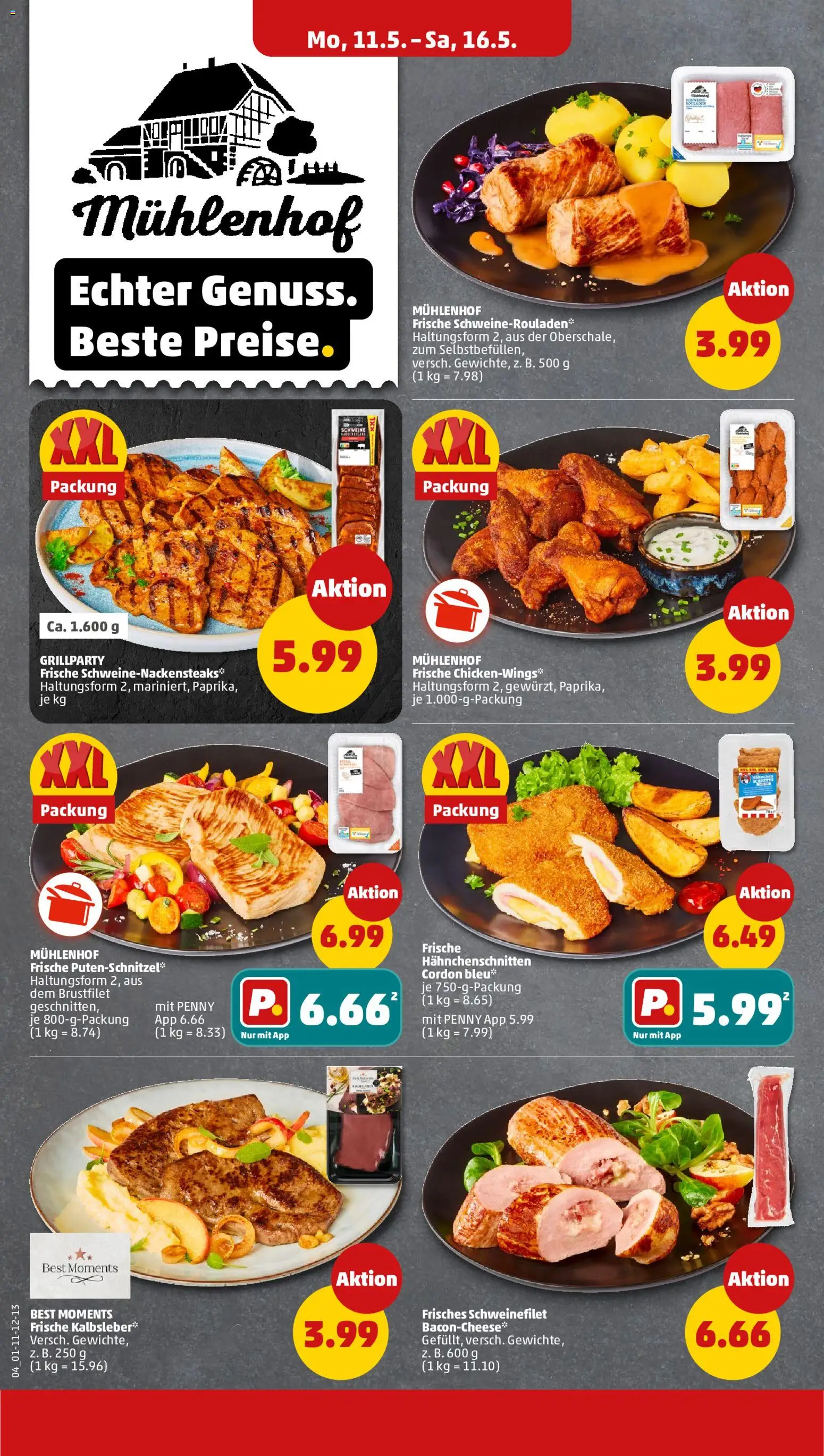 Penny Prospekt 	 – gültig ab 11.05.2026 | Seite: 6 | Produkte: Kalbsleber, Schweinefilet, Putenschnitzel