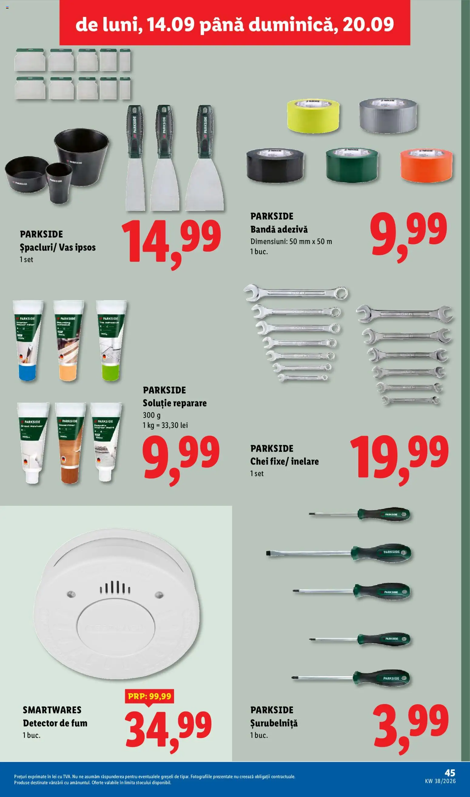 Noul catalog Lidl – valabil de la 14.09.2026 | Pagină: 45