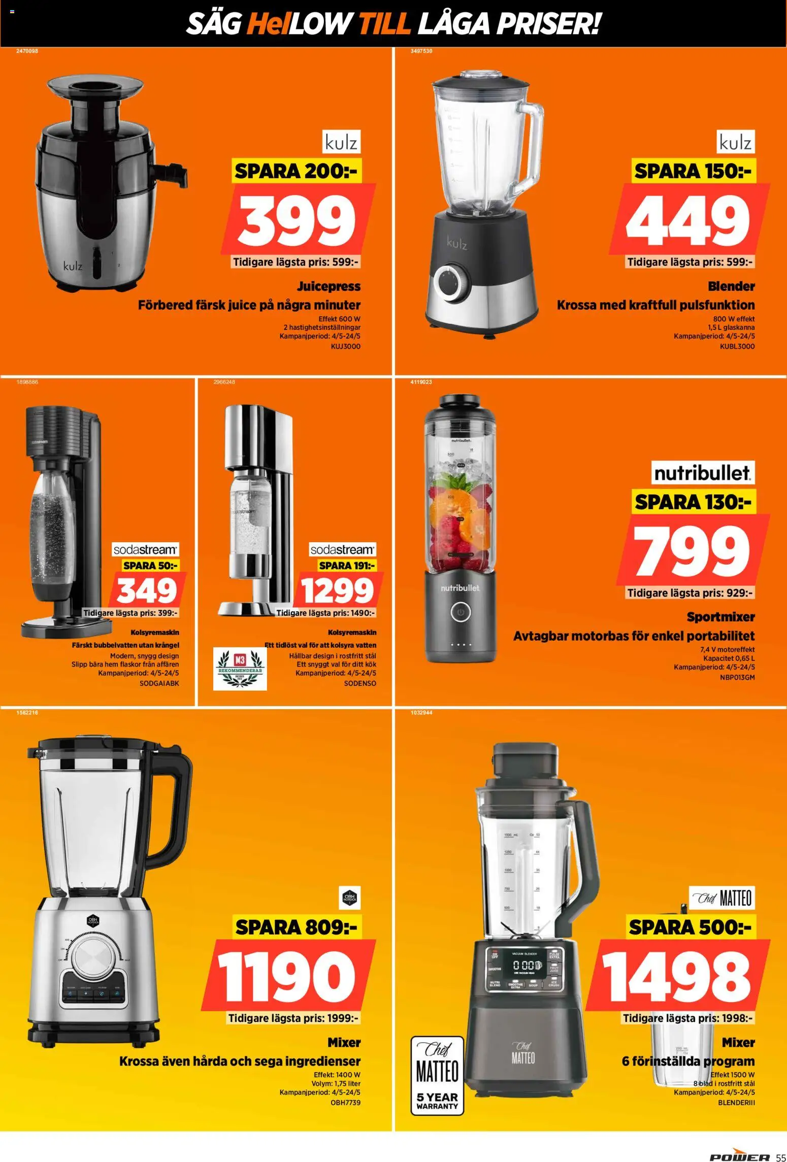 Power reklamblad aktuell från 04.05.2026 | Sida: 55