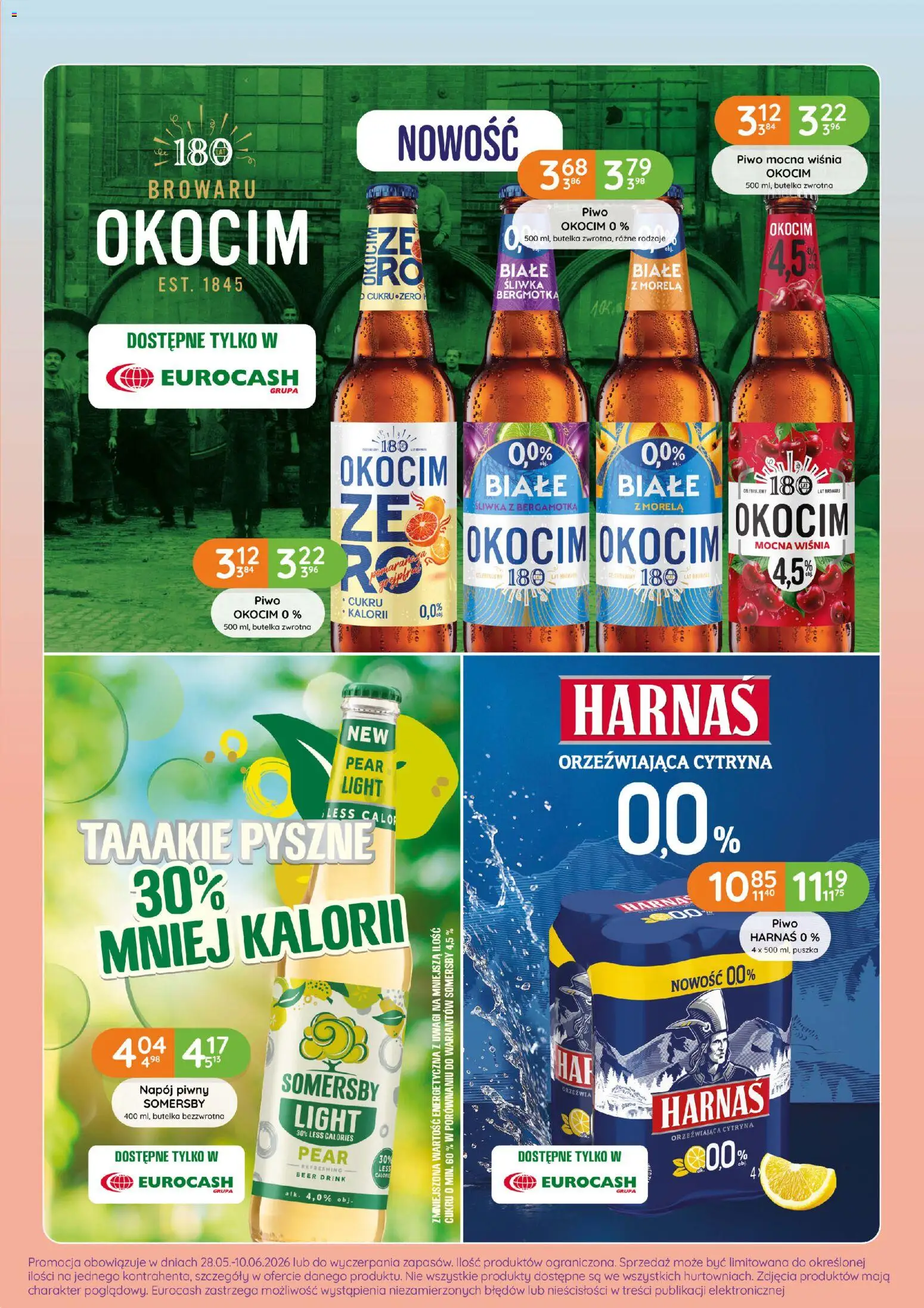Eurocash gazetka - Letnie Orzeźwienie od 28.05.2026 | Strona: 13 | Produkty: Cytryna, Harnaś, Piwo, Somersby