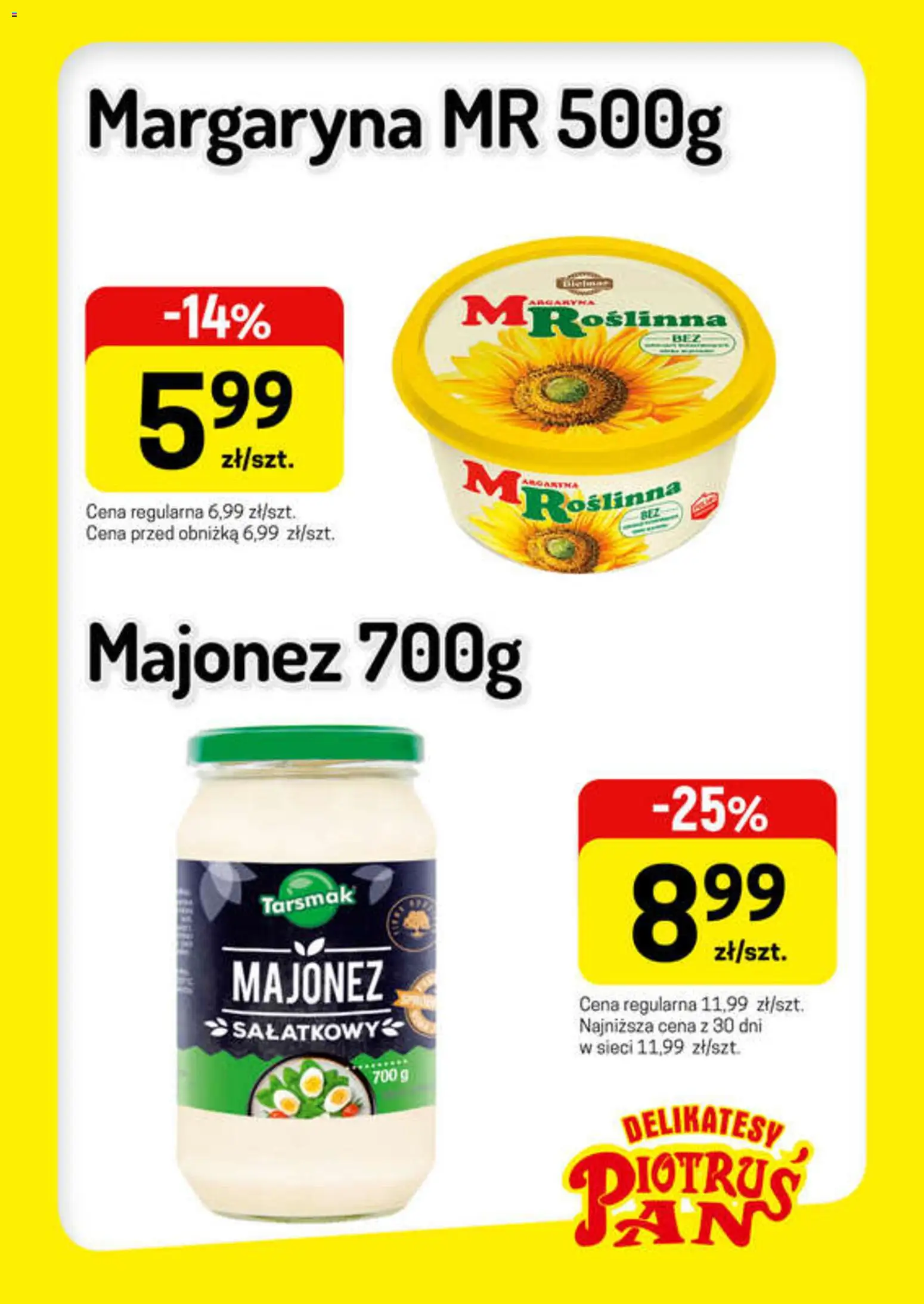 Piotruś Pan gazetka - Promocje od 07.10.2026 | Strona: 2 | Produkty: Delikatesy, Margaryna, Majonez