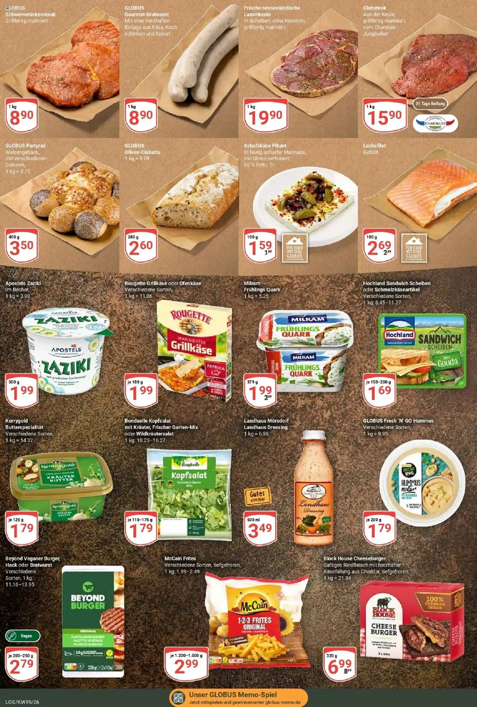 Globus Prospekt Losheim Am See	 – gültig ab 04.05.2026 | Seite: 8 | Produkte: Lammkeule, McCain 123 Frites, Paprika, Schafskase