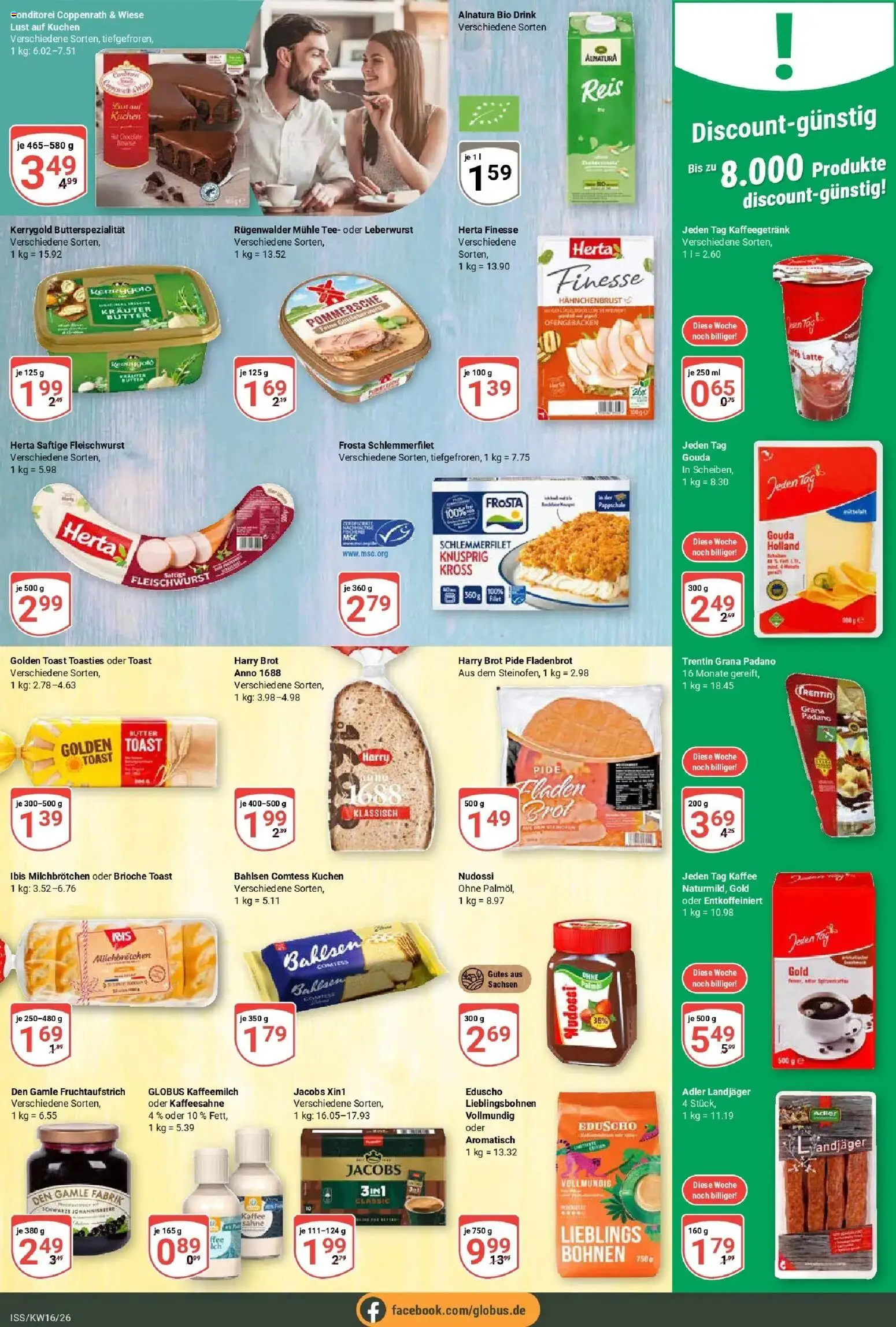 Globus Prospekt Isserstedt	 – gültig ab 12.04.2026 | Seite: 10 | Produkte: Butter, Gouda, Frosta, Reis
