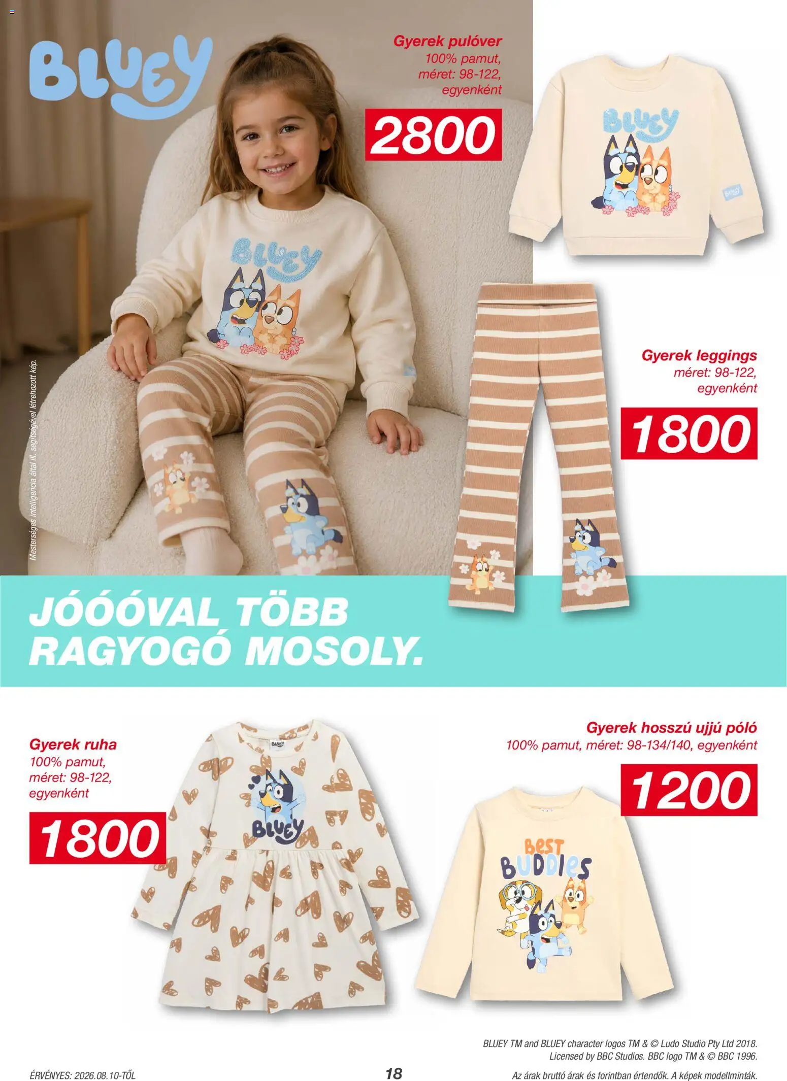 Kik akciós ujság - amely érvényes a következő dátumtól: 2026.08.10. | Oldal: 18 | Termékek: Hosszú ujjú póló, Póló, Ruha, Leggings