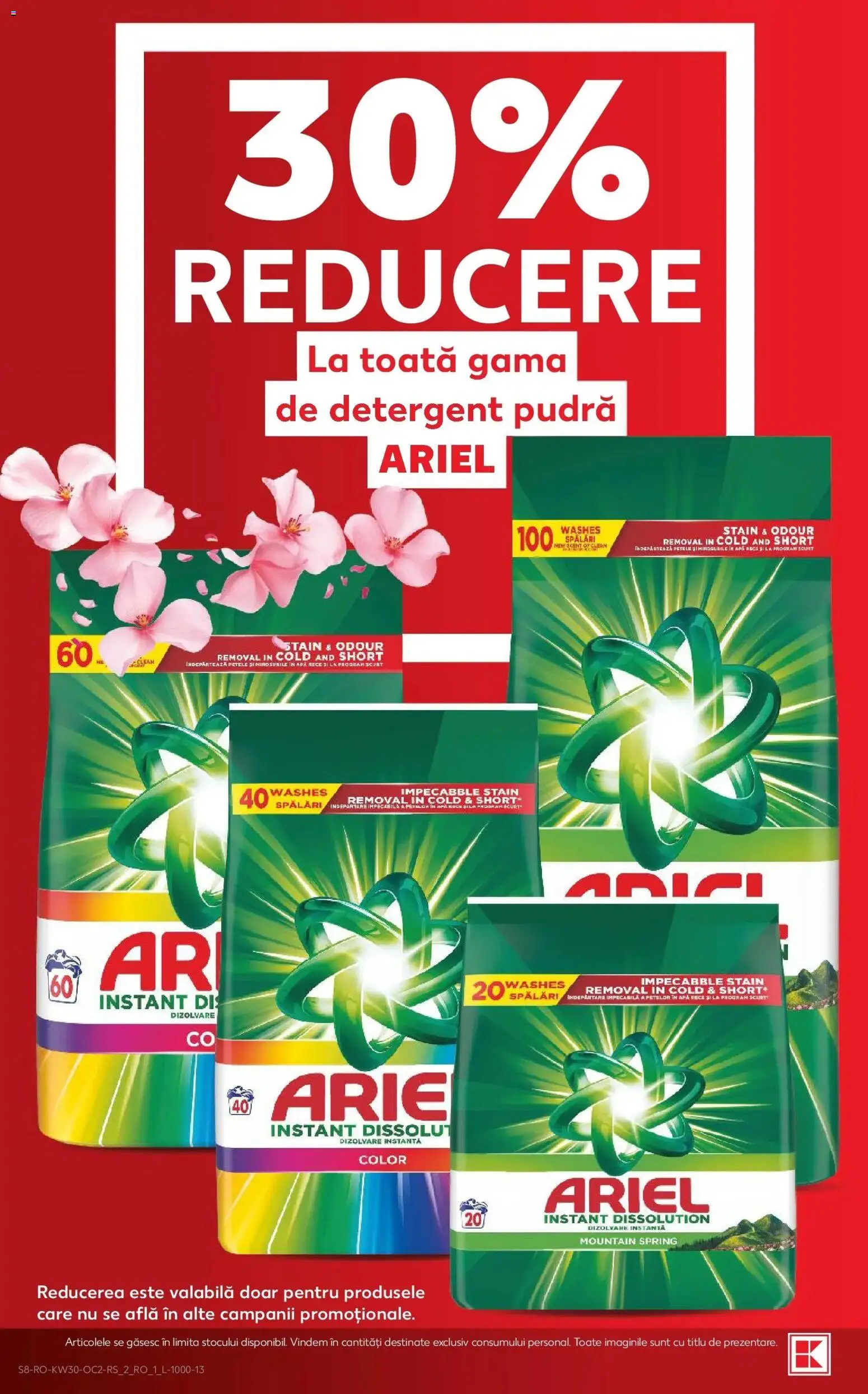 Noul catalog Kaufland – valabil de la 22.07.2026 | Pagină: 8 | Produse: Pudră, Detergent, Apă