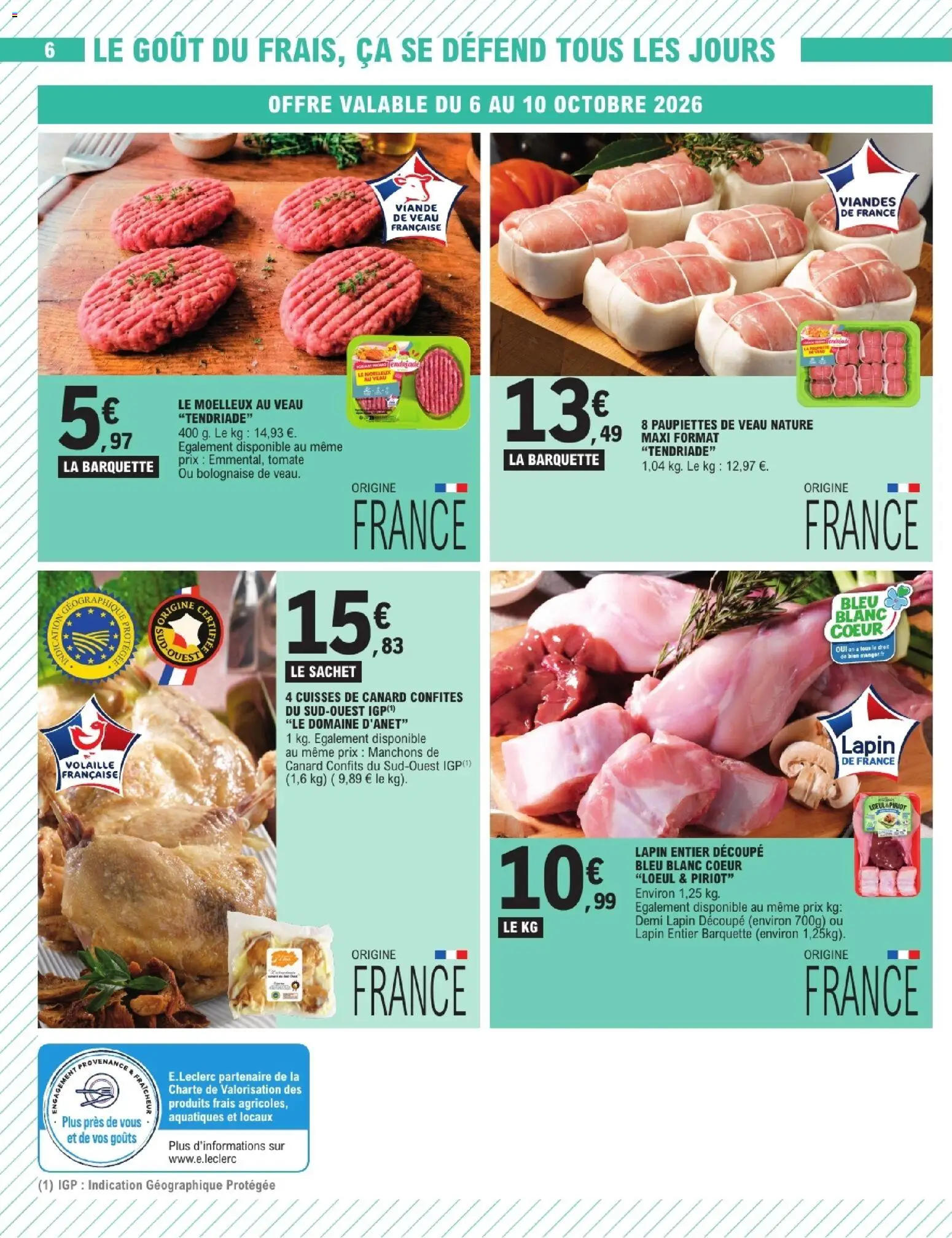 {H1} | Page: 6 | Produits: Cuisses de canard confites, Canard, Volaille, Viande