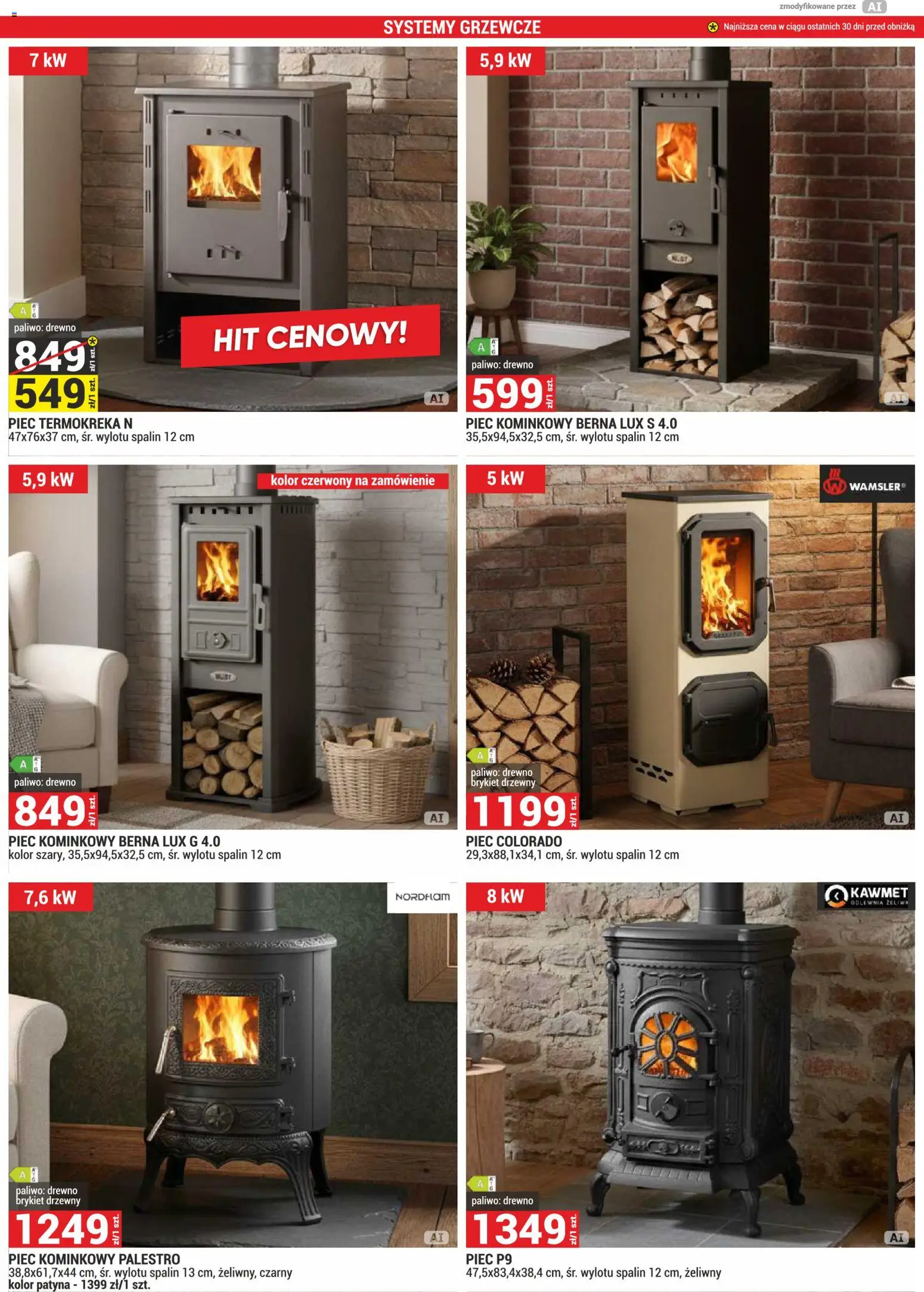 Merkury Market gazetka od 01.10.2026 | Strona: 16 | Produkty: Brykiet drzewny, Piec kominkowy