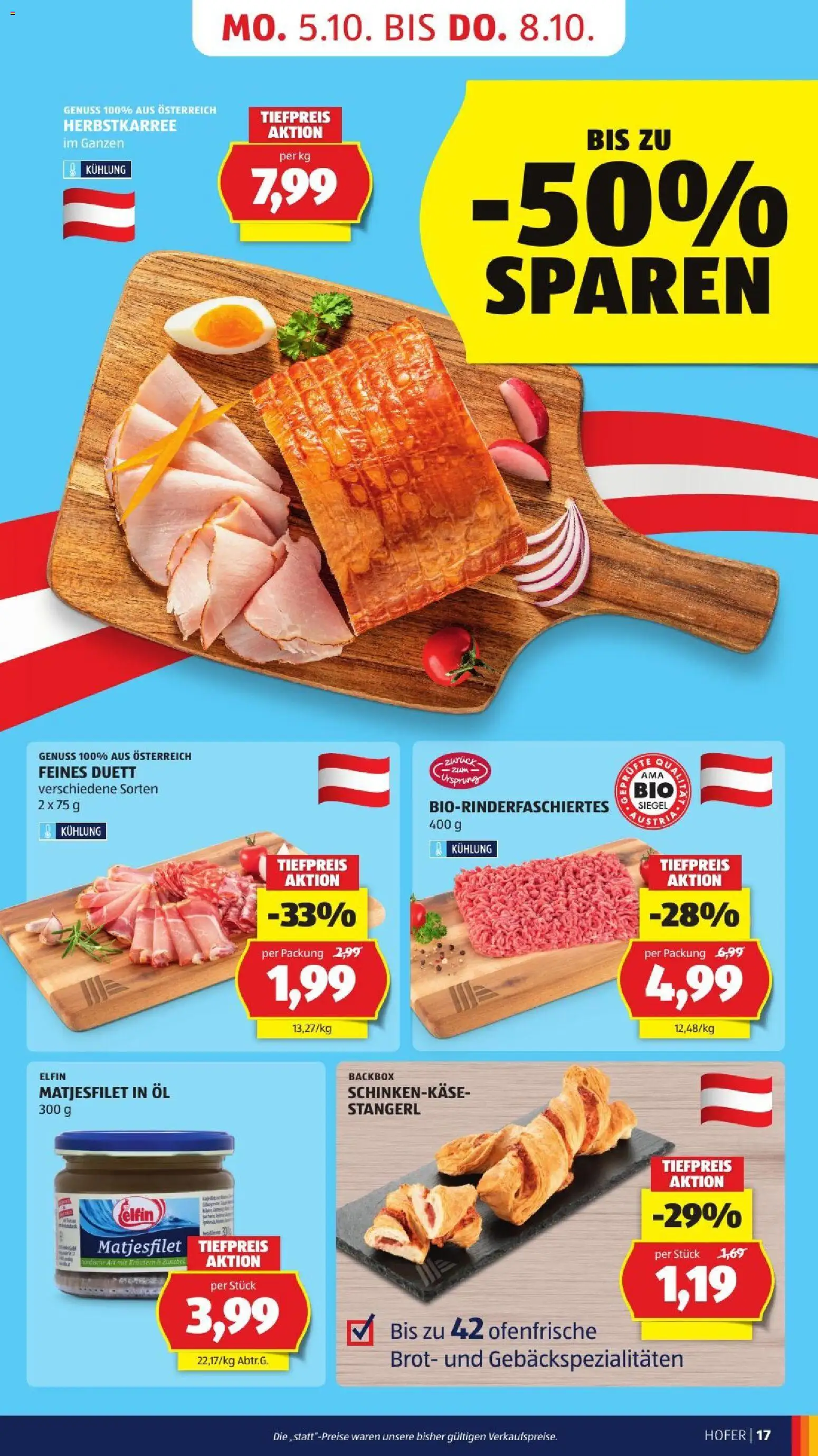Hofer Flipbook gültig ab 02.10.2026 | Seite: 25 | Produkte: Öl, Brot