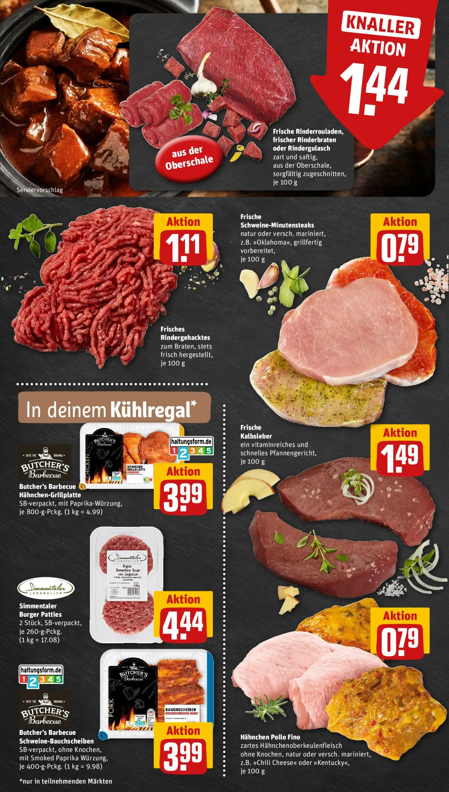 Rewe ihr Kaufpark Prospekt – gültig ab 29.06.2026 | Seite: 6 | Produkte: Rinderbraten, Rindergulasch, Burger, Kalbsleber