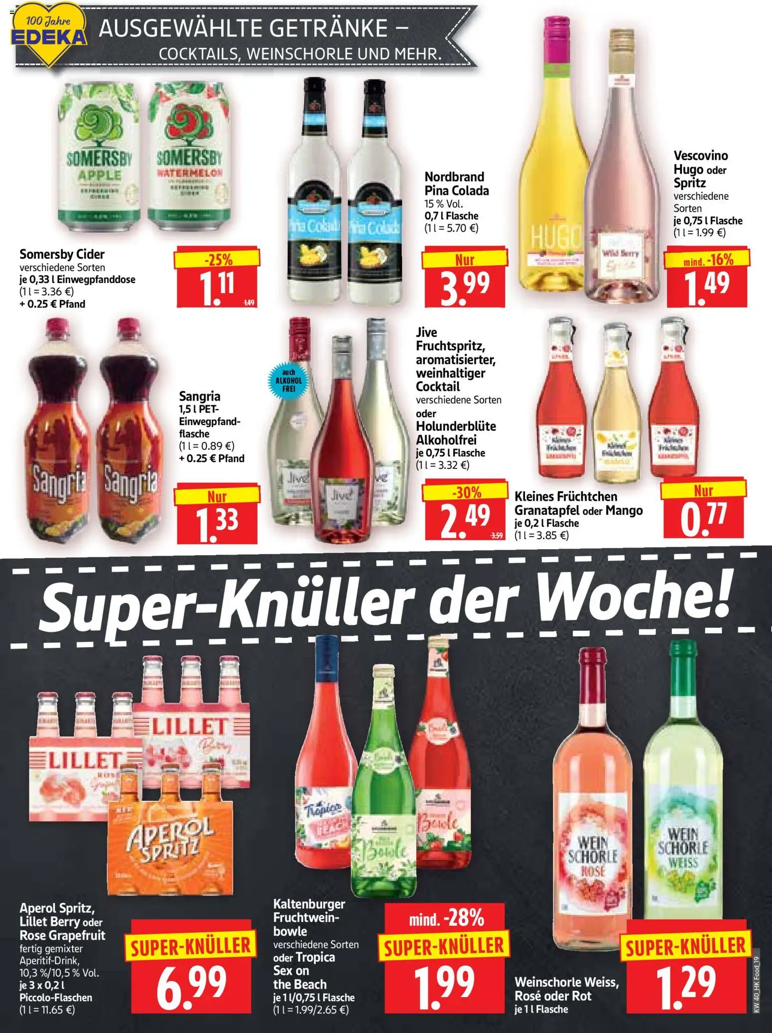 HERKULES Prospekt – gültig ab 26.05.2026 | Seite: 19 | Produkte: Apple, Lillet, Aperol, Wein