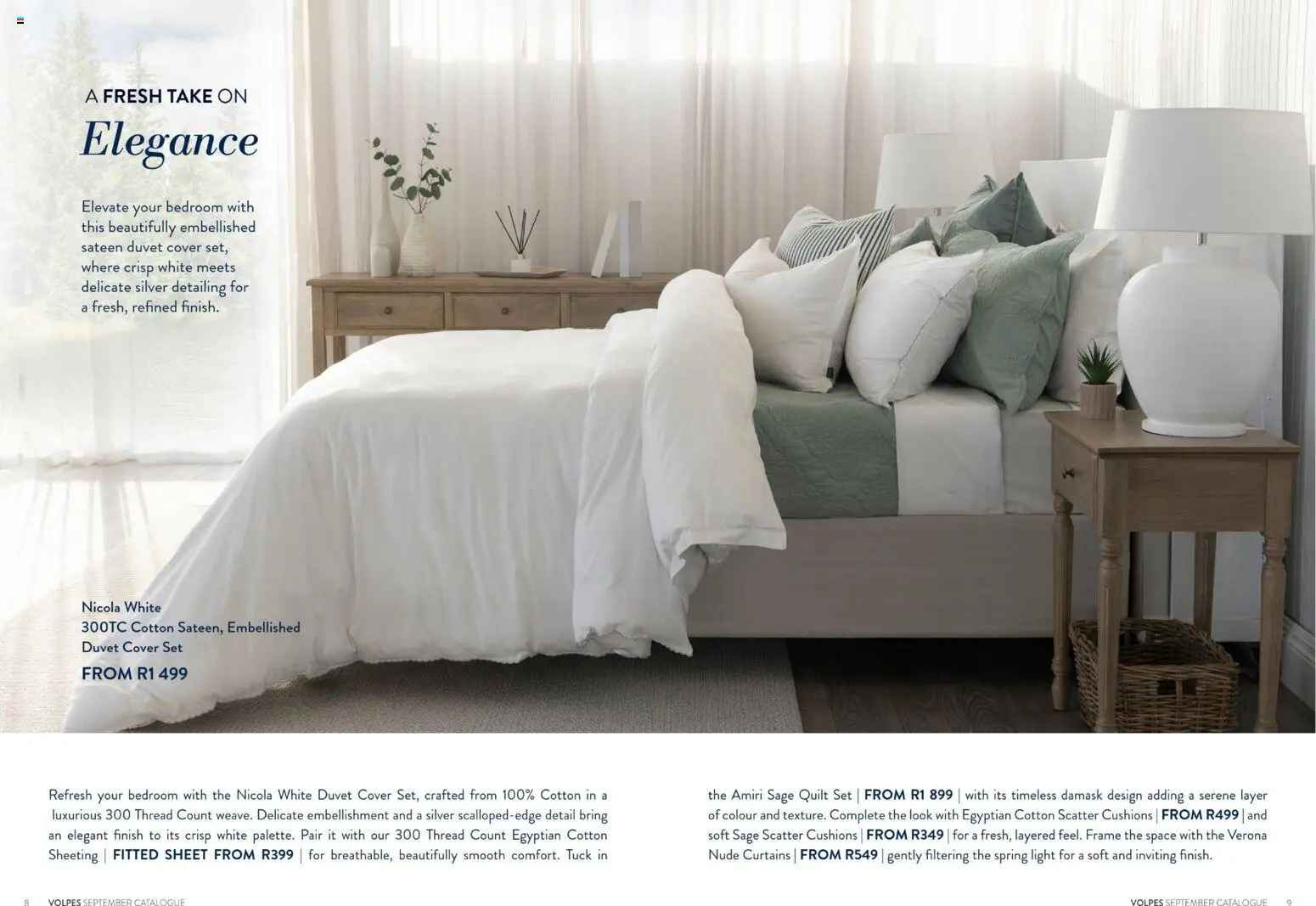 New Volpes catalogue – valid from 01/09/2026 | Page: 8 | Products: Cover, Duvet, Frame, Light