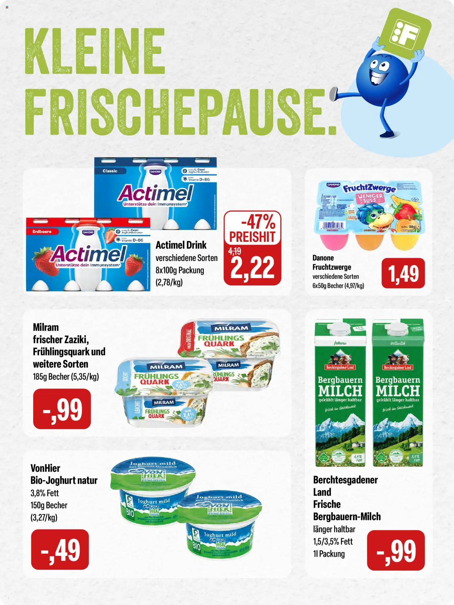 Feneberg Angebote – gültig ab 09.07.2026 | Seite: 6 | Produkte: Actimel, Quark, Milch, Joghurt