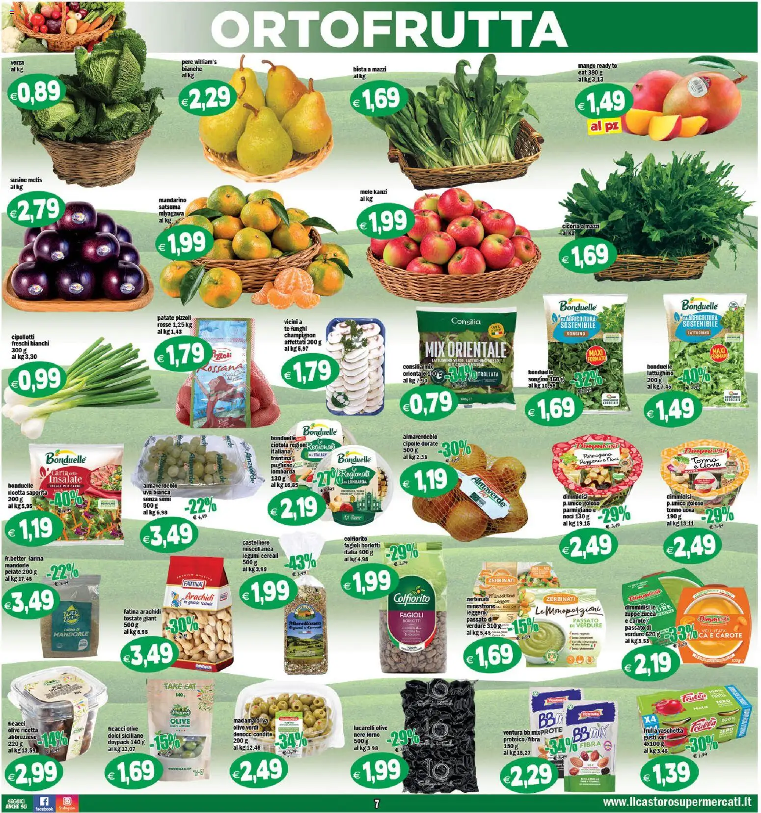 Volantino Il Castoro del 23/09/2026 | Pagina: 7 | Prodotti: Tè, Pere, Patate, Mango