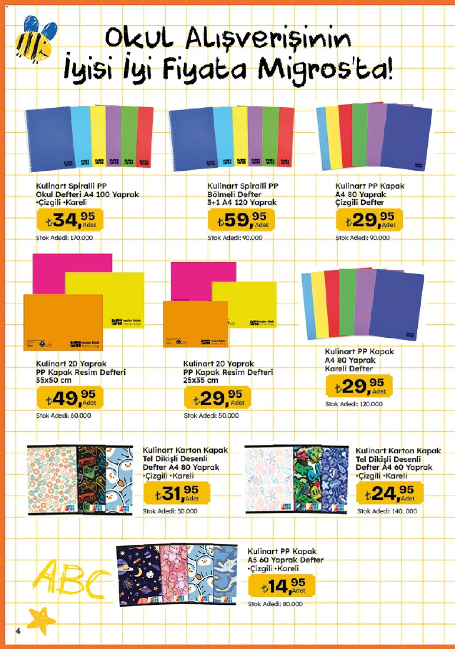 Migros Katalog - Migroskop - 20 Ağustos 2026 tarihinden itibaren geçerlidir | Sayfa: 123 | Ürünler: Okul defteri