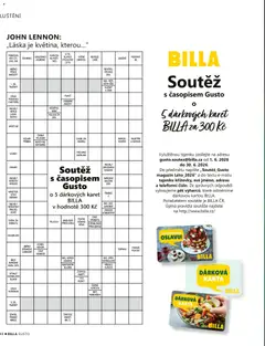 Náhled letáku Billa leták - Gusto: Léto 2026 od 01.06.2026 | Strana: 98 | Produkty: Hořčice, Televize, Křeslo, Vana