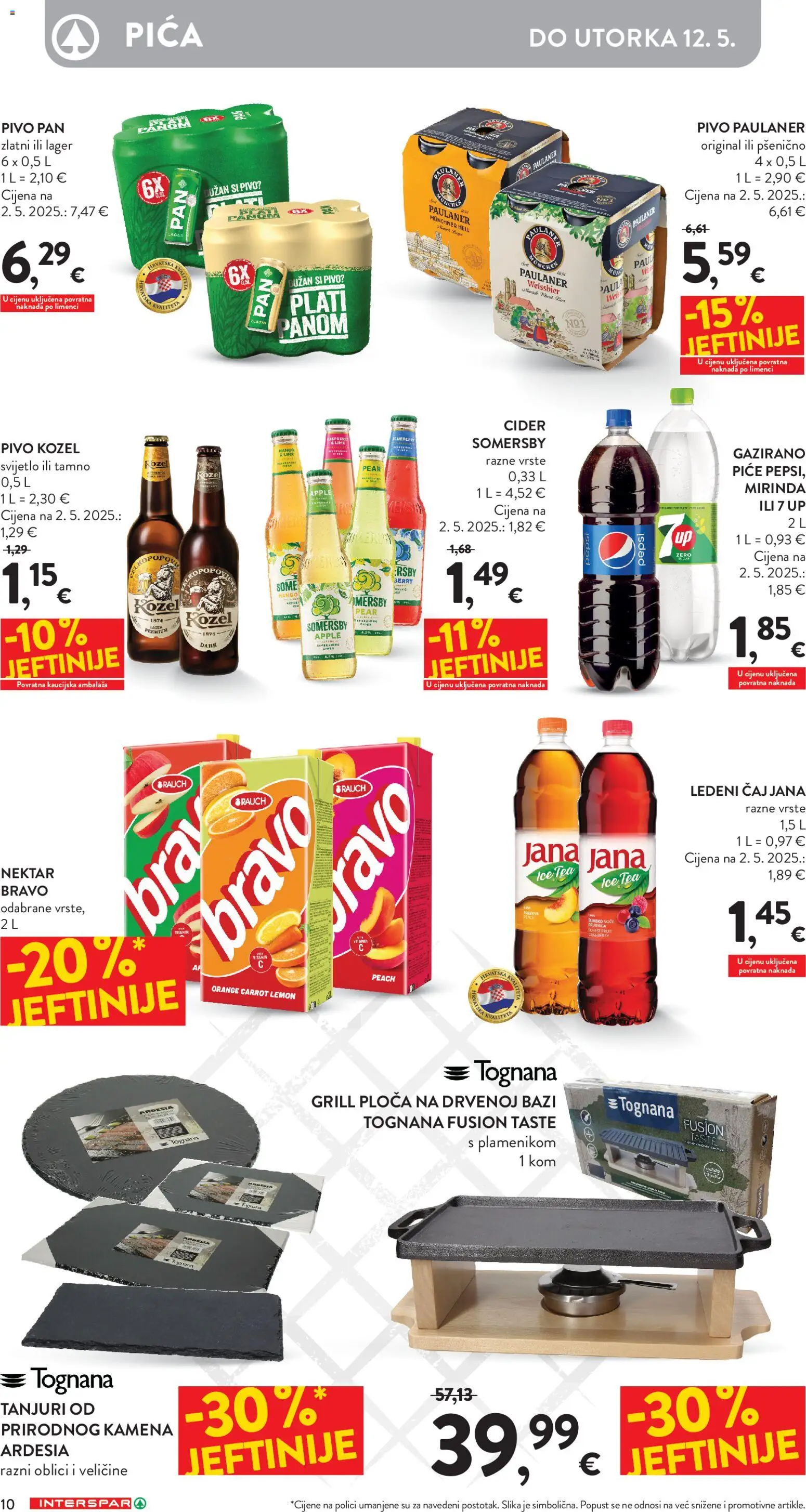 Interspar katalog | vrijedi od 22.04.2026 | Stranica: 10 | Proizvodi: Kozel, Pepsi, Pivo, Mango