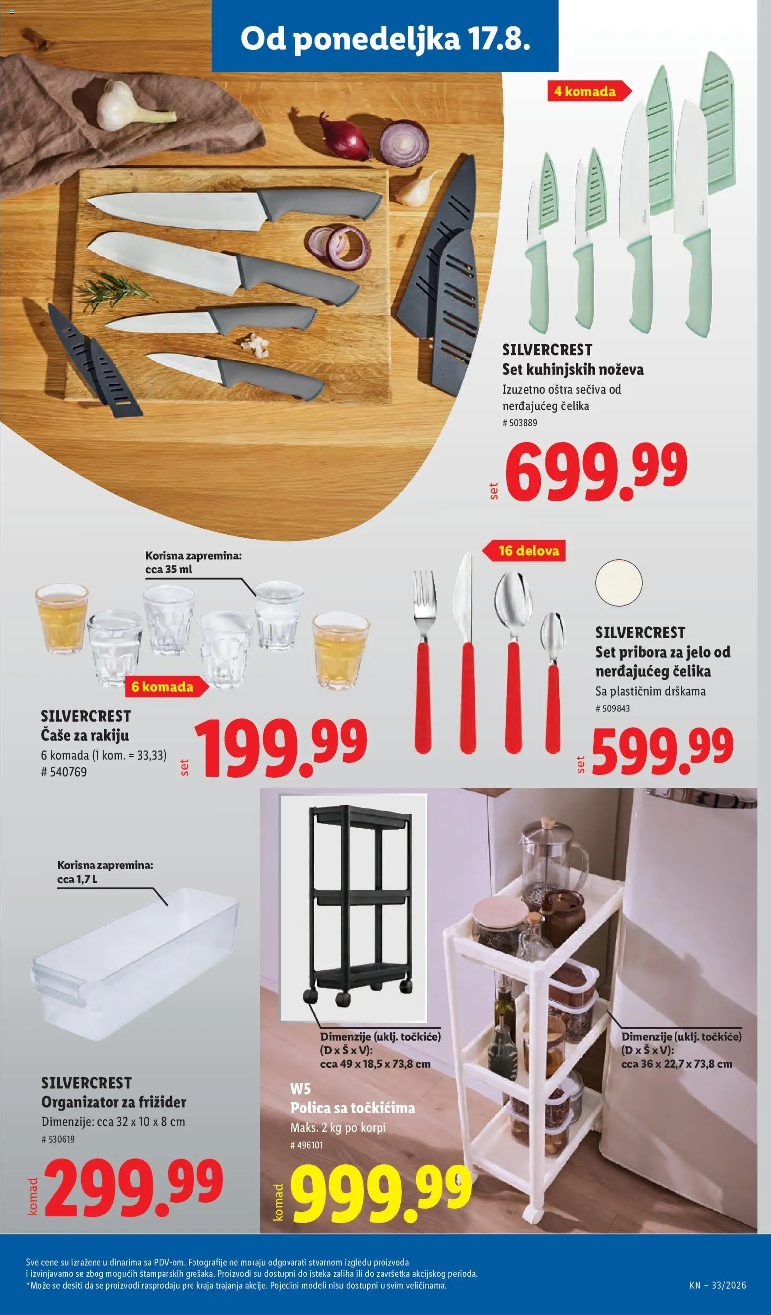 Lidl katalog - važi od 13.08.2026 | Strana: 97 | Proizvode: Silvercrest, W5, Polica, Frižider