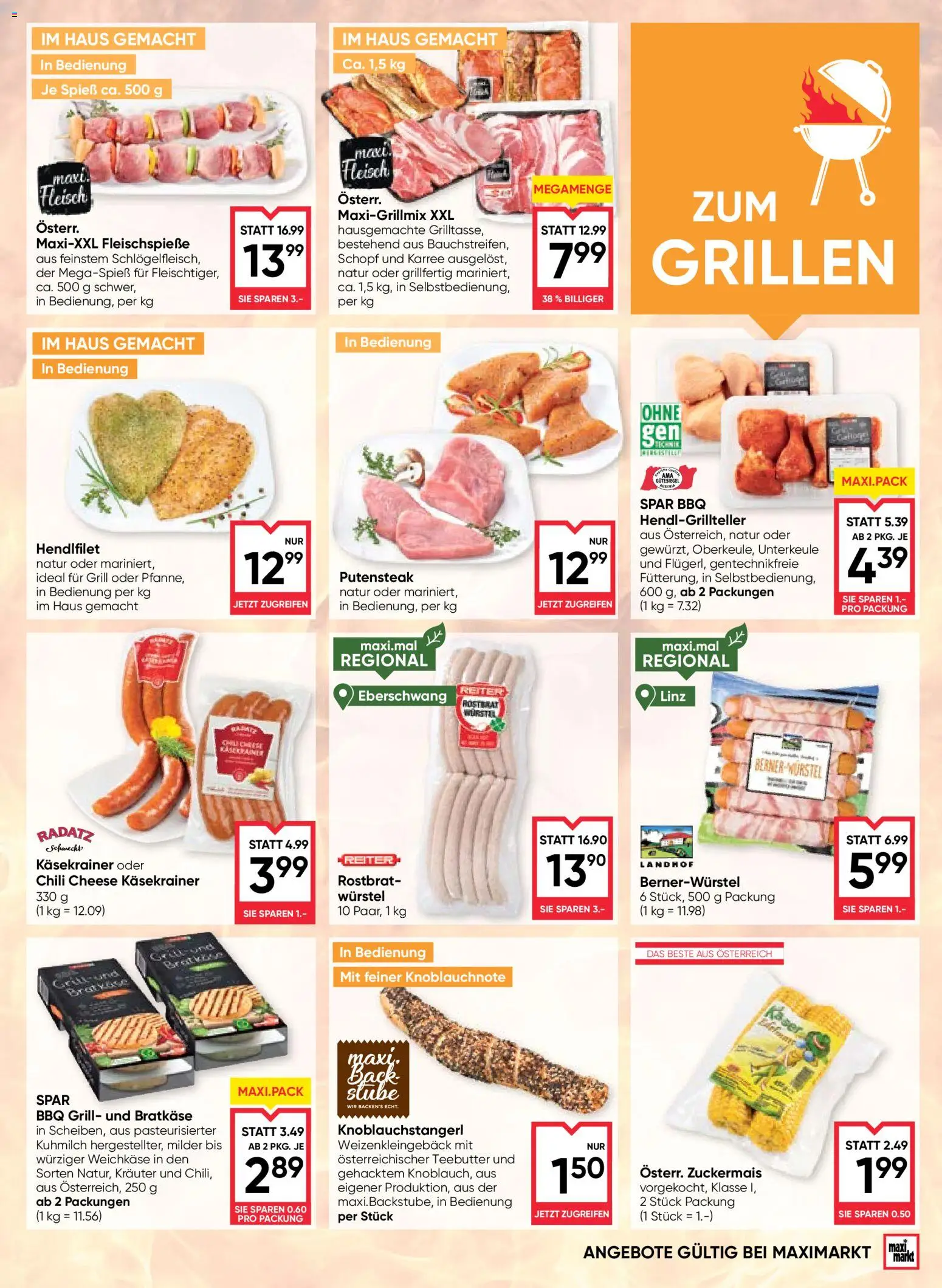 Maximarkt Flugblatt gültig ab 13.08.2026 | Seite: 7 | Produkte: Chili, Weichkäse, Grill
