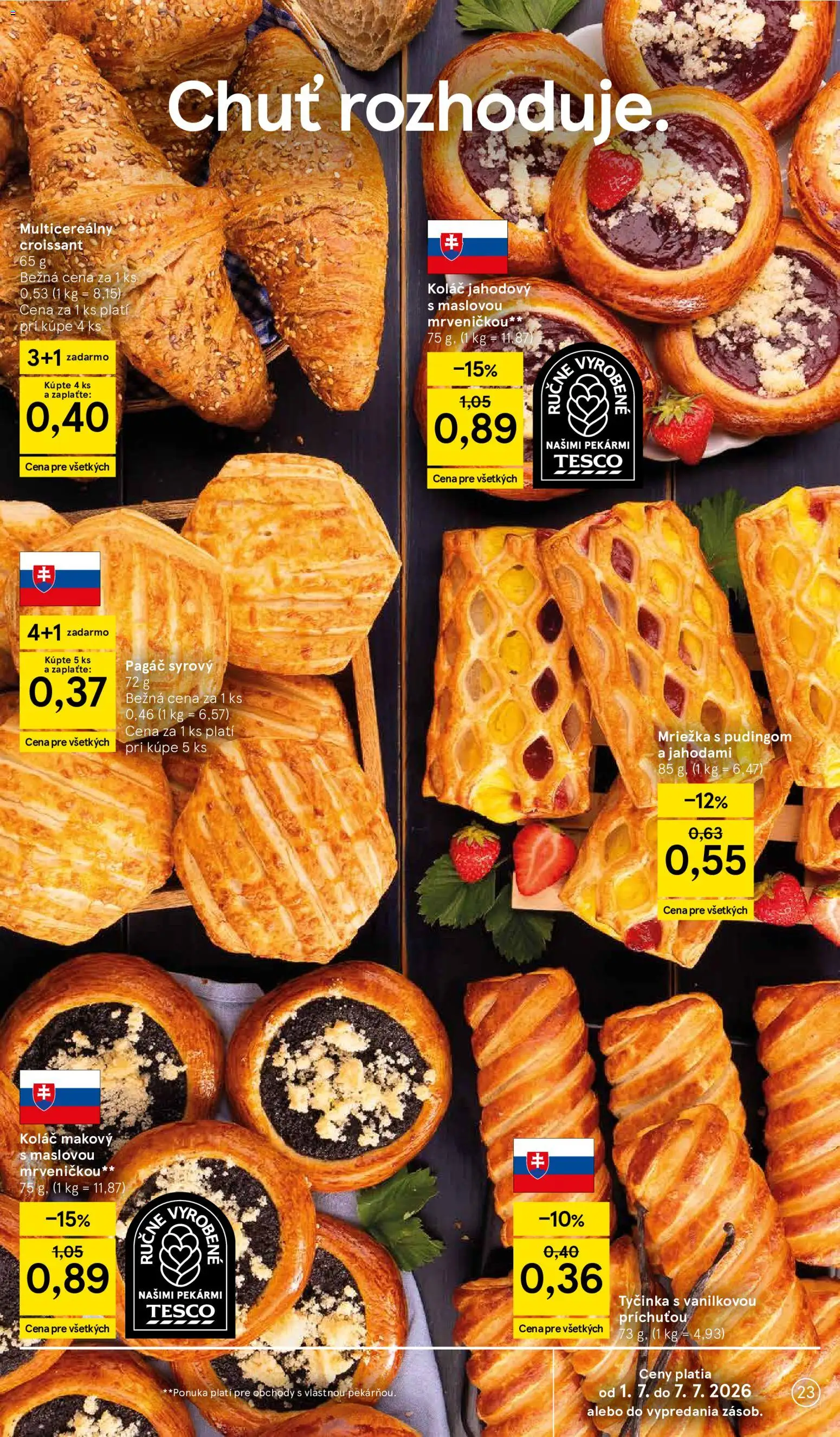 Nové Tesco akcie – leták je platný od 01.07.2026 | Strana: 23