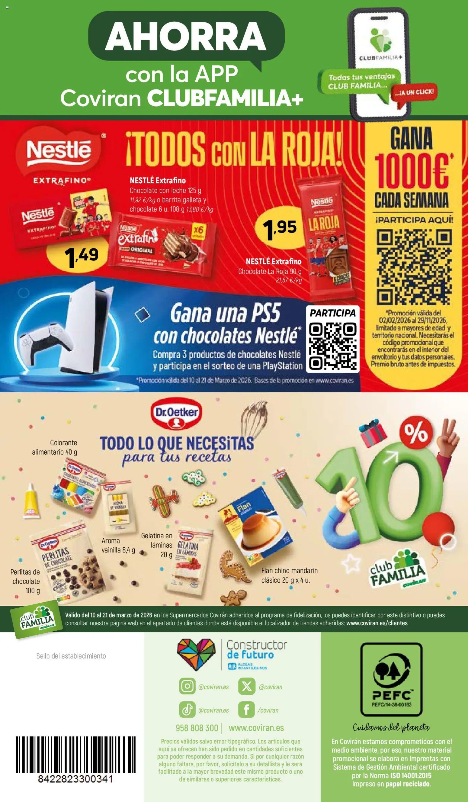 Coviran ofertas │ válido desde el 10.03.2026 | Página: 16 | Productos: Gelatina, Leche, Chocolate con leche, Playstation