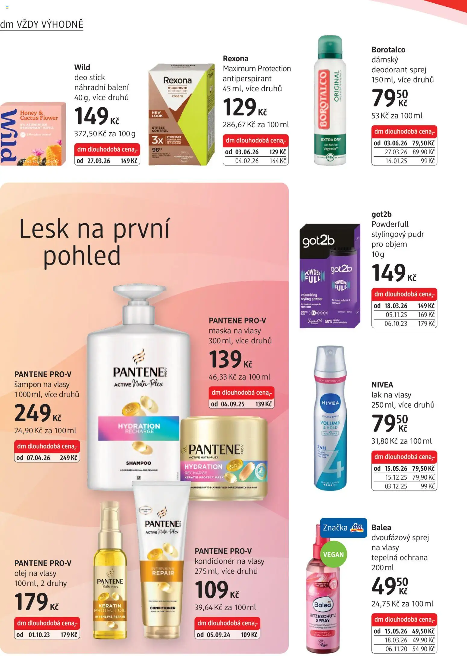 dm drogerie leták od 04.06.2026 | Strana: 8 | Produkty: Pudr, Borotalco, Kondicionér, Maska na vlasy