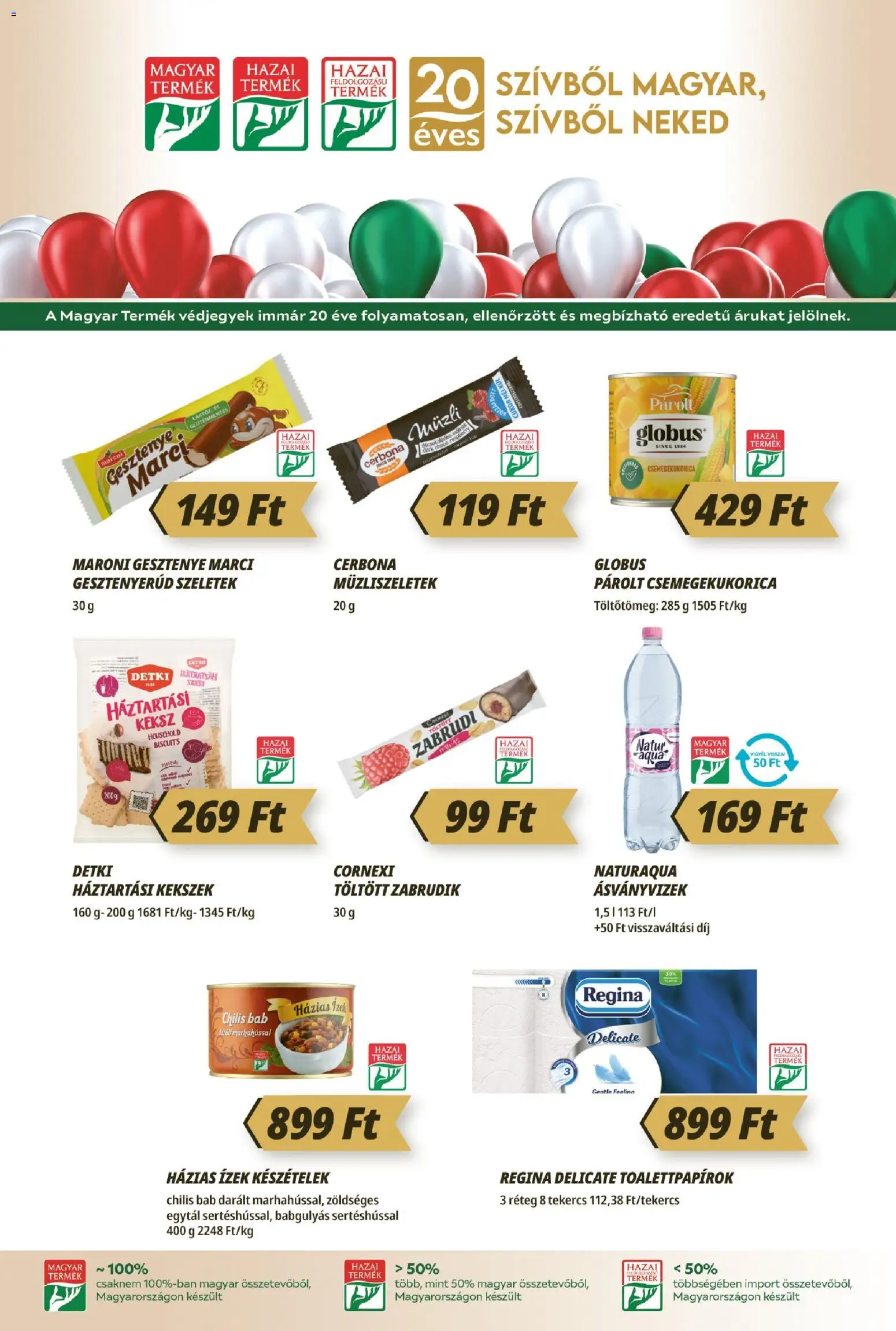 CBA Príma akciós ujság - amely érvényes a következő dátumtól: 14.05.2026 | Oldal: 7 | Termékek: Készételek, Chilis bab, Kekszek, Cukor