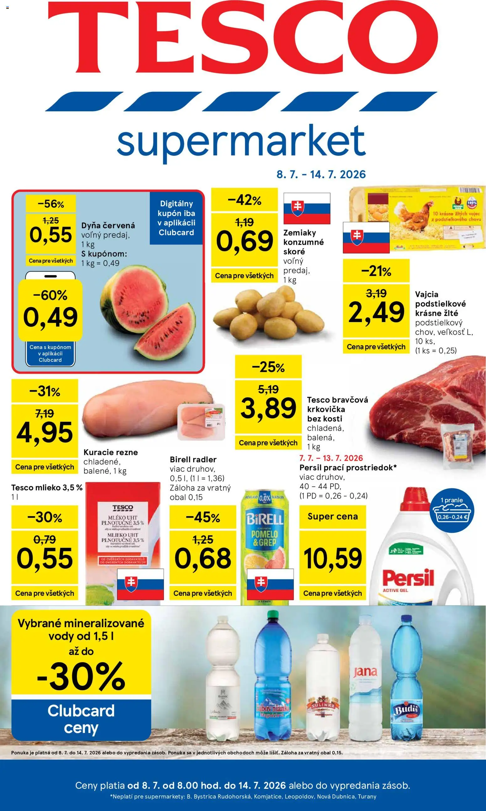 Nové Tesco akcie – leták je platný od 08.07.2026 | Strana: 1