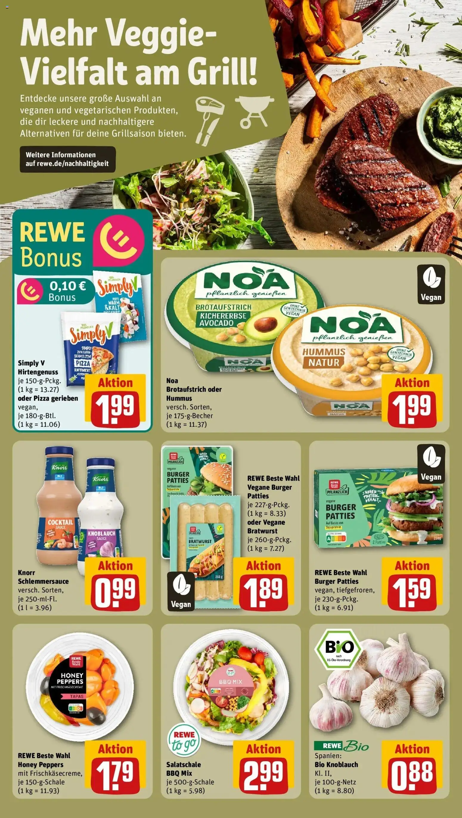 Rewe Prospekt Brühl	 – gültig ab 10.05.2026 | Seite: 15 | Produkte: Burger, Avocado, Knoblauch, Pizza