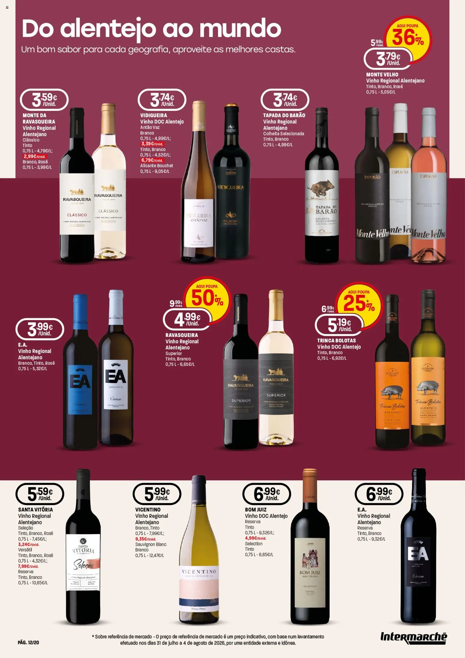 Intermarché folheto Especial Vinhos Contact │ válido de 10/09/2026 | Página: 12
