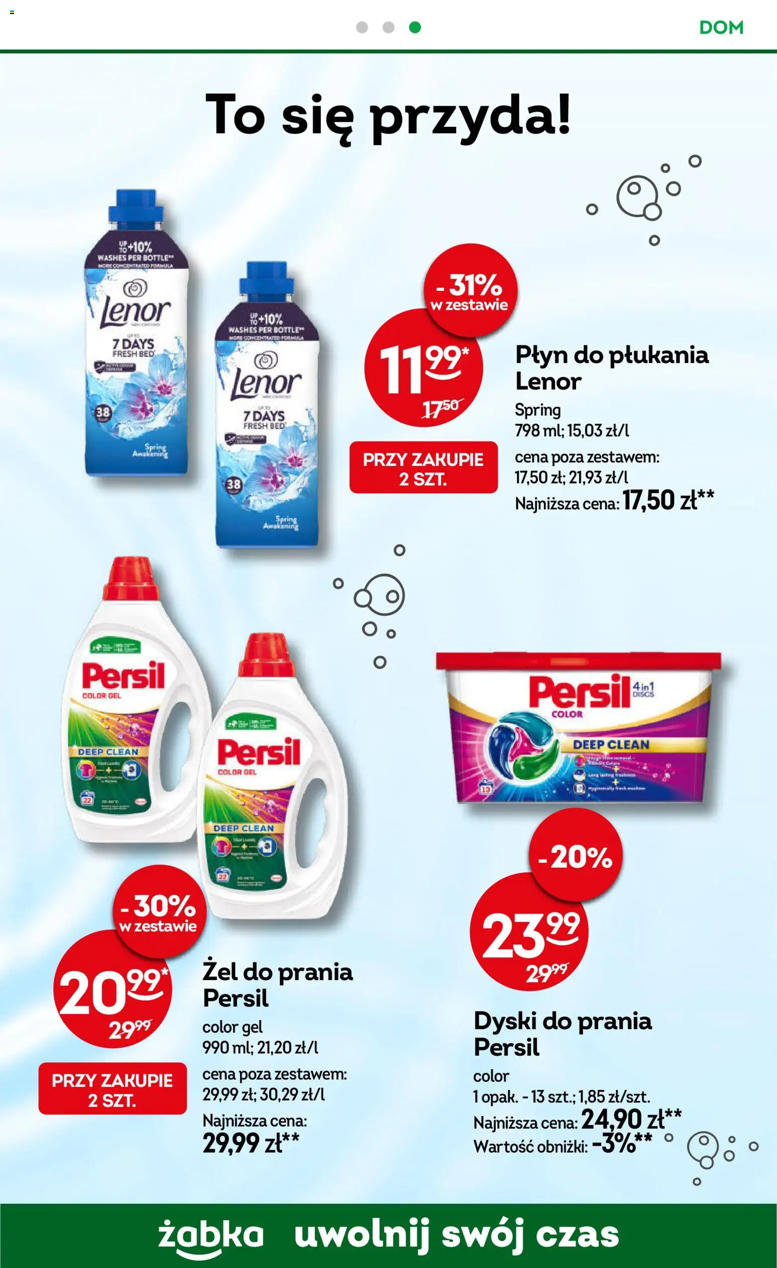 Żabka gazetka od 10.08.2026 | Strona: 86 | Produkty: Płyn do płukania, Persil, Żel do prania