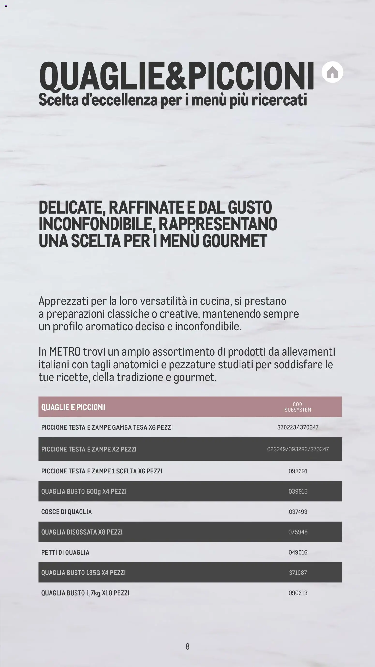 Volantino Metro del 26/11/2025 | Pagina: 8 | Prodotti: Gamba