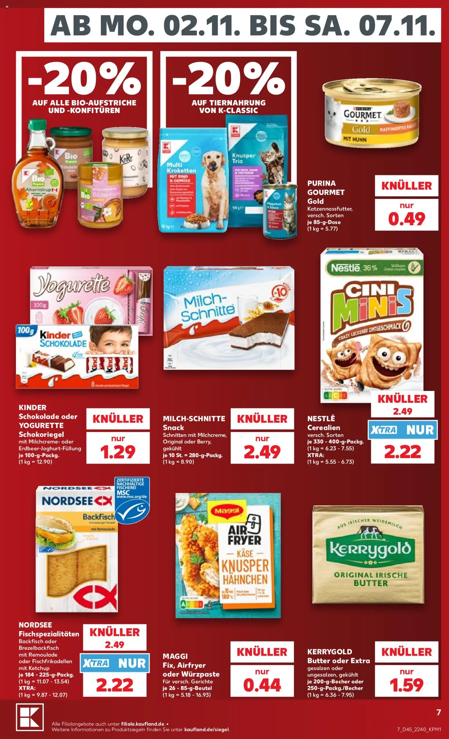 {H1} | Pagina: 7 | Producten: Kroketten, Ketchup, Kinder