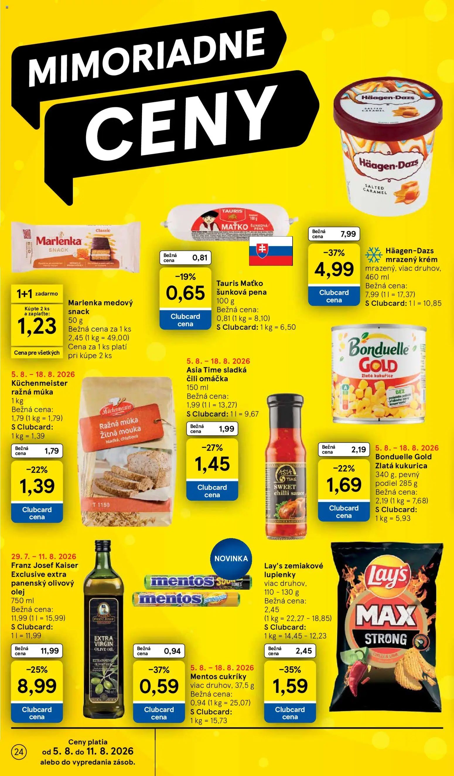 Nové Tesco akcie – leták je platný od 05.08.2026 | Strana: 24