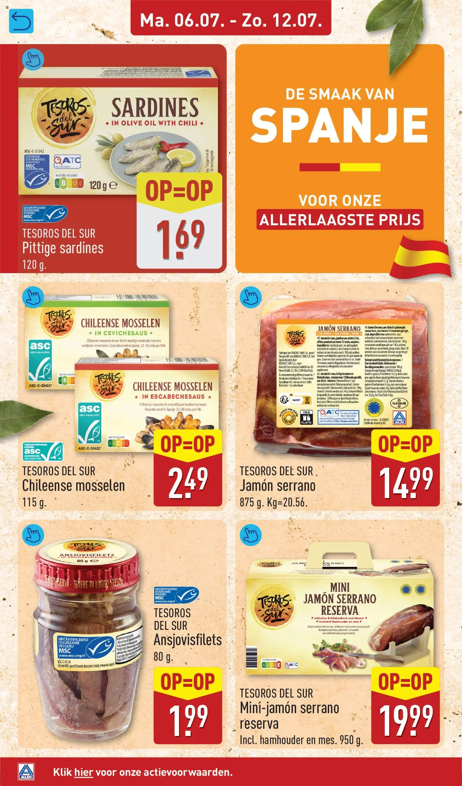 {H1} | Pagina: 26 | Producten: Jamón Serrano, Ham, Saus, Sardines
