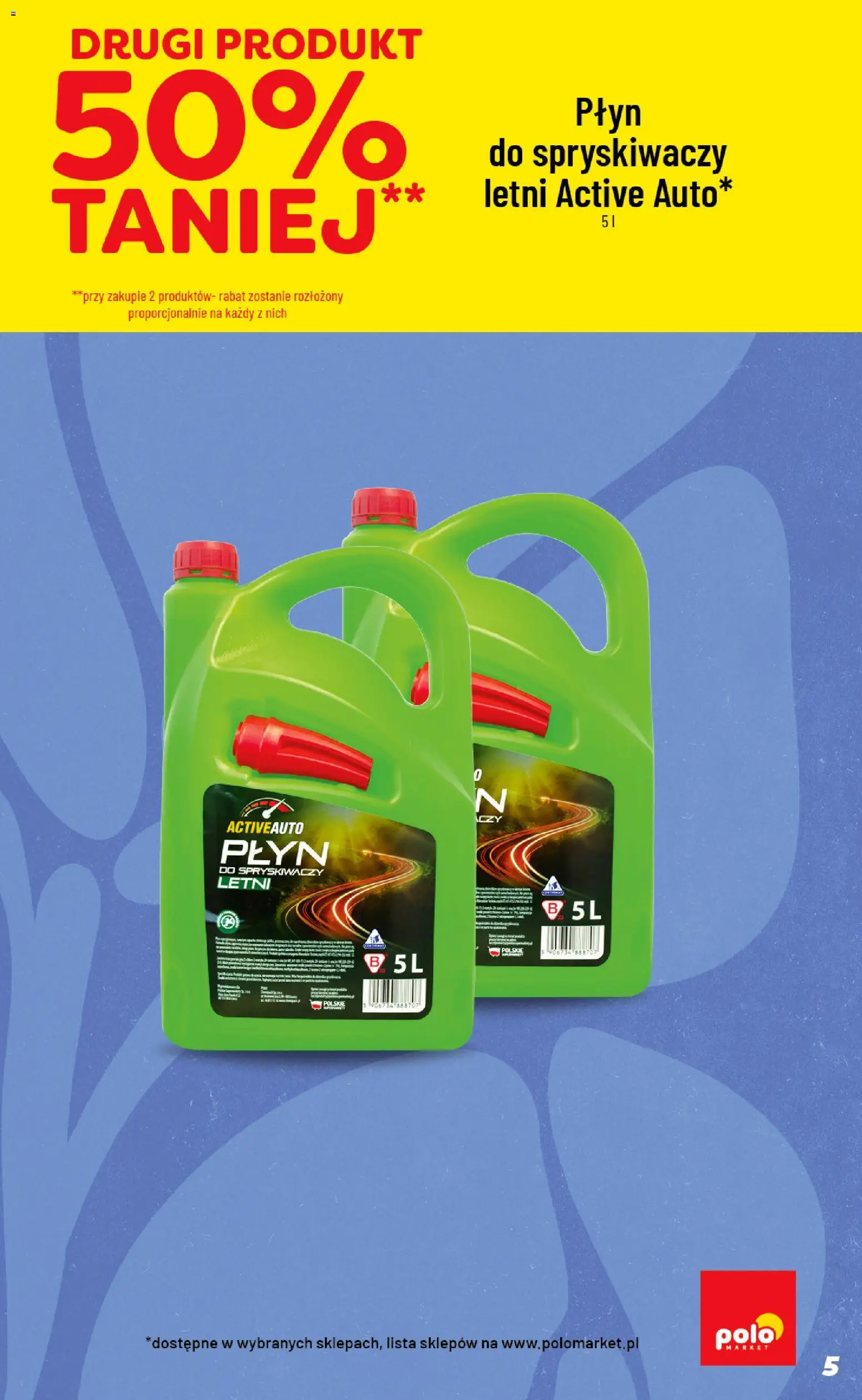 POLOmarket gazetka - Inspirujący Tydzień od 20.05.2026 | Strona: 5 | Produkty: Płyn do spryskiwaczy letni, Płyn do spryskiwaczy