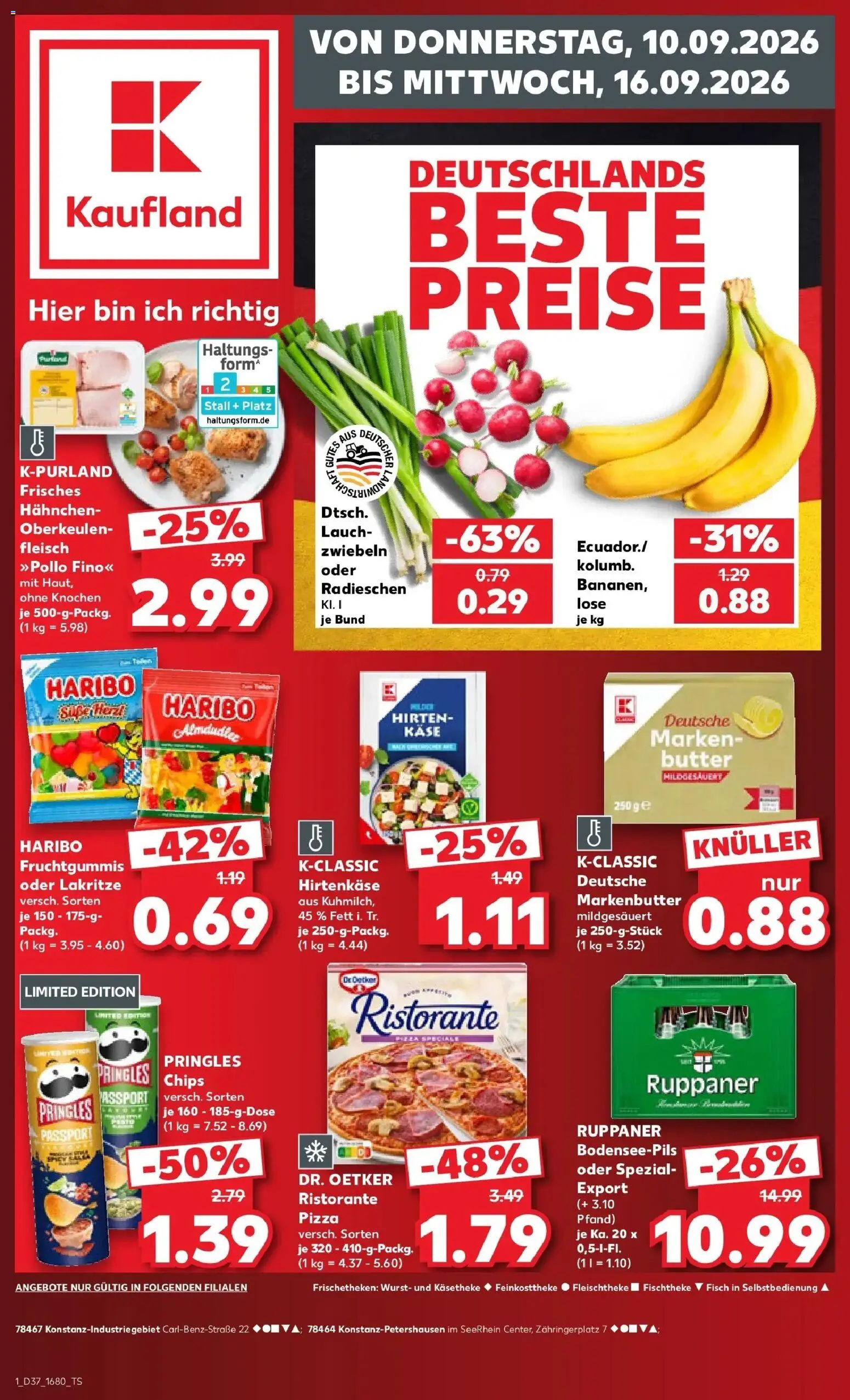 Prospekt Kaufland ab 07.09.2026 » Angebote Online zum Blättern | Seite: 10 | Produkte: Ristorante, Zwiebeln, Pizza, Fleisch