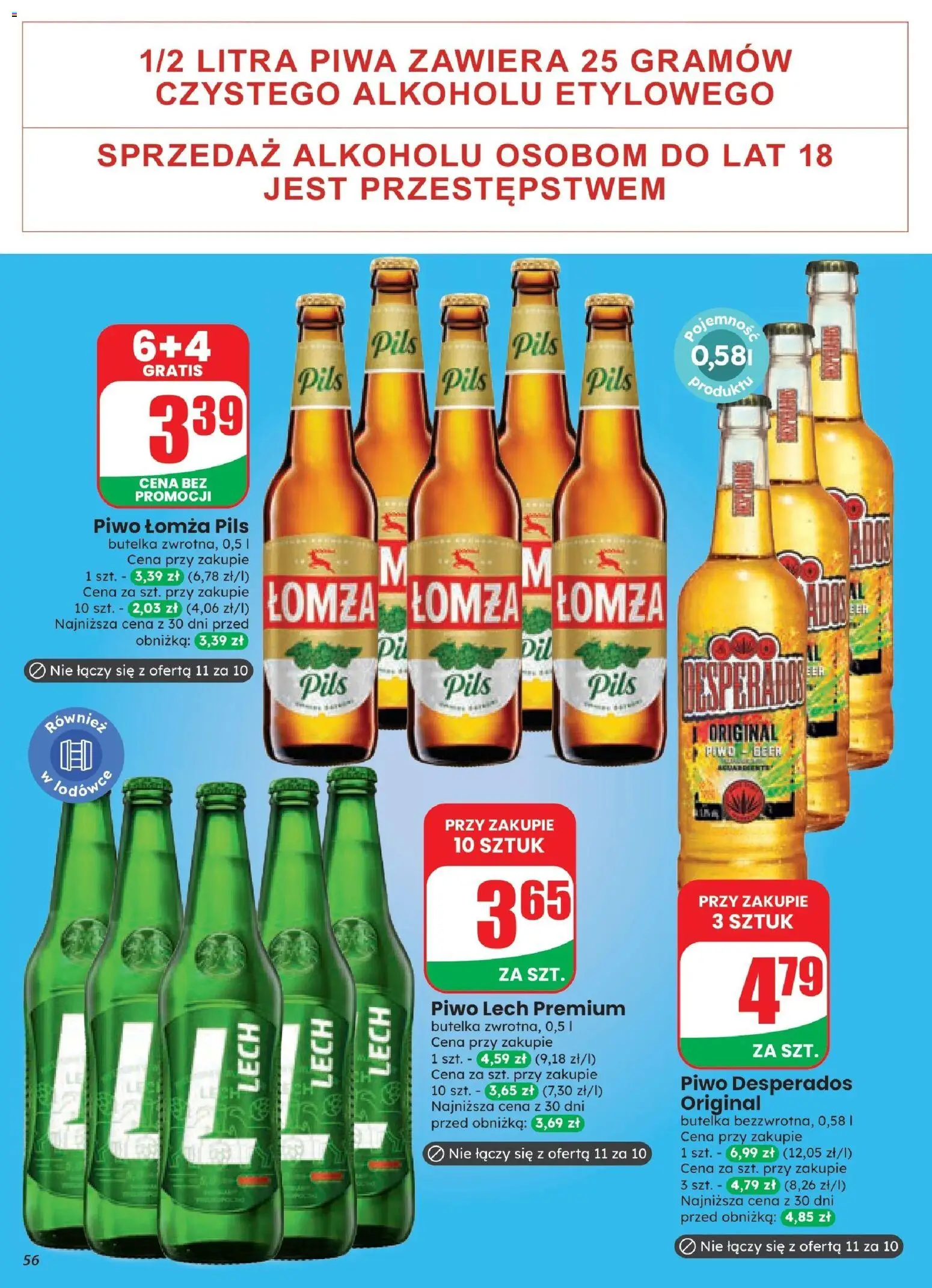 Dino gazetka od 21.10.2026 | Strona: 56 | Produkty: Lech, Piwo Desperados, Piwo, Desperados