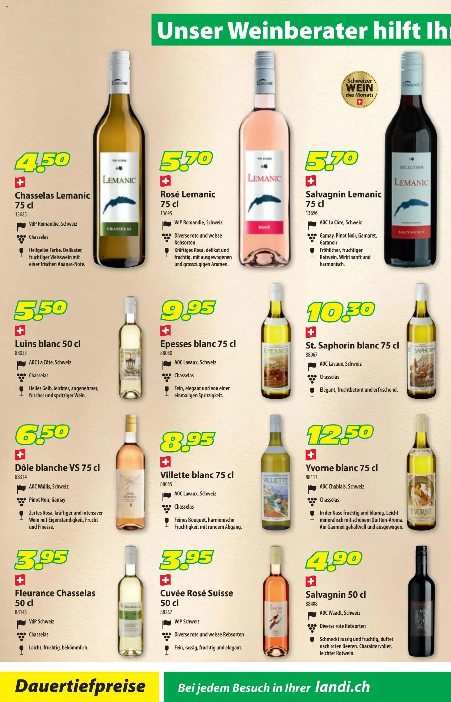 Landi ( Deaktivovane pre Letakomat )  aktionen – gültig ab 28.09.2026 | Seite: 2 | Produkte: Weißwein, Wein