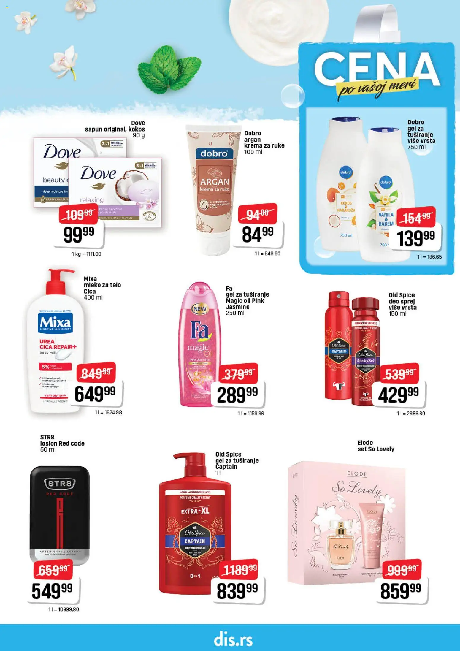 DIS katalog - važi od 21.05.2026 | Strana: 17 | Proizvode: Mixa, So, Krema za ruke, Sapun