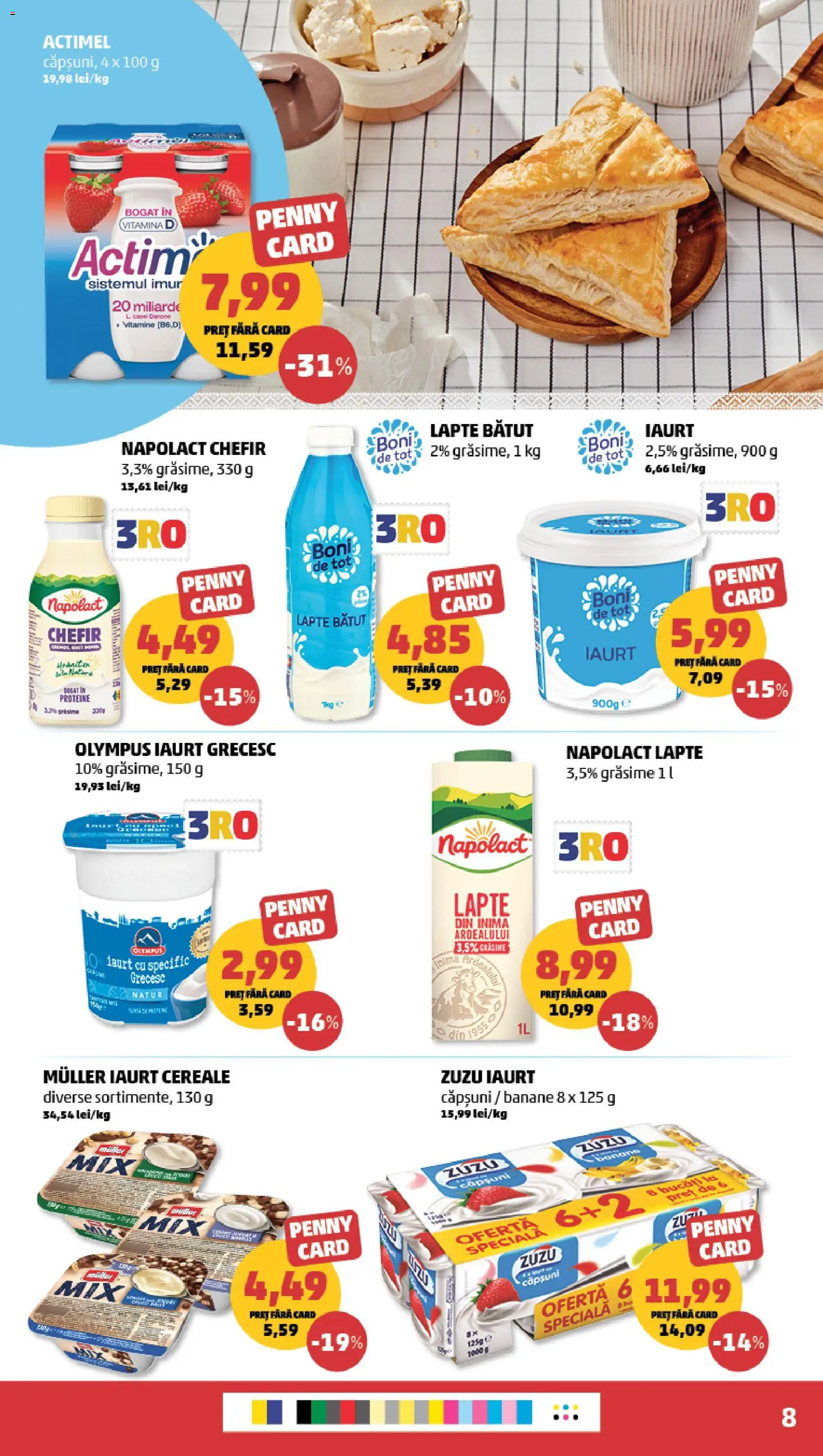 Noul catalog PENNY – valabil de la 15.04.2026 | Pagină: 8 | Produse: Masaüstü kılıfı, Lapte, Banane, Cereale