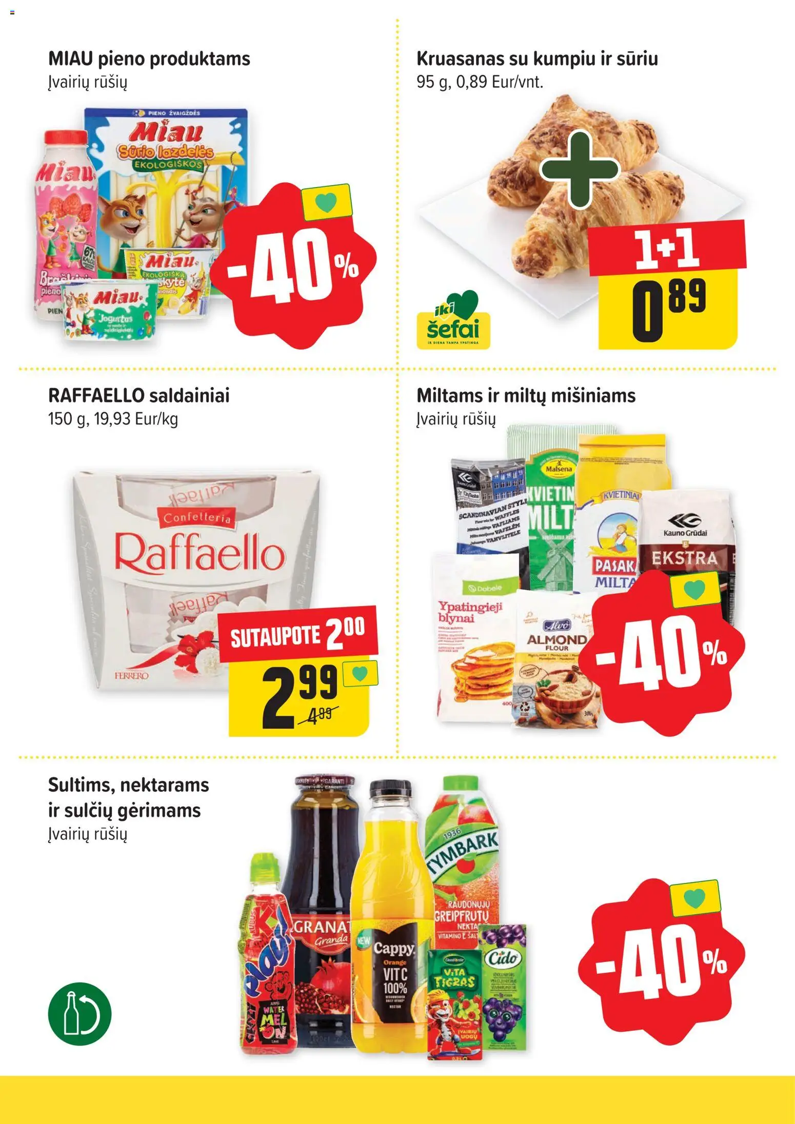 IKI akcijos nuo 04.06.2026 | Puslapis: 4 | Prekių: Jogurtas, Saldainiai