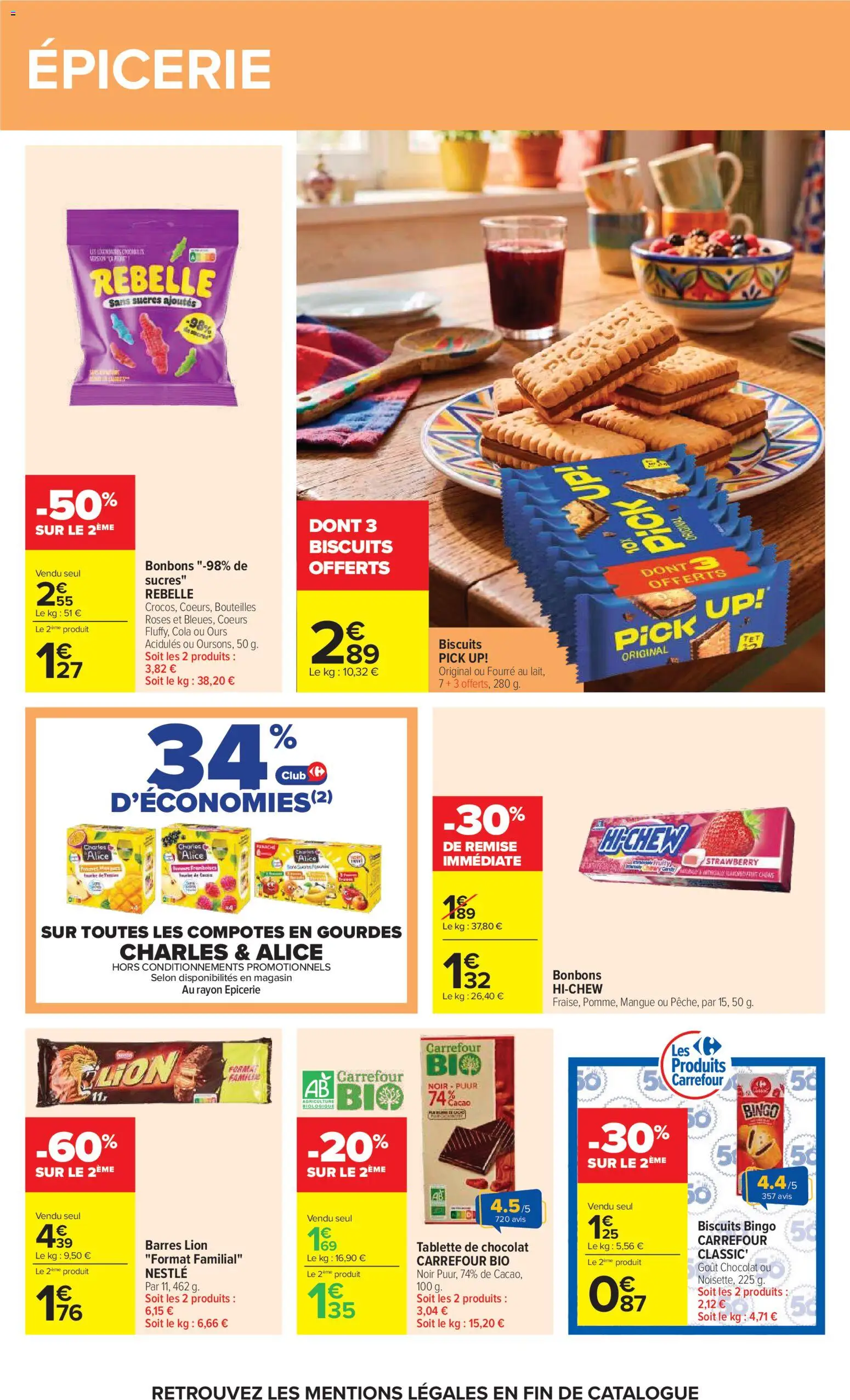 {H1} | Page: 38 | Produits: Tablette de chocolat, Cacao, Mangue, Biscuits