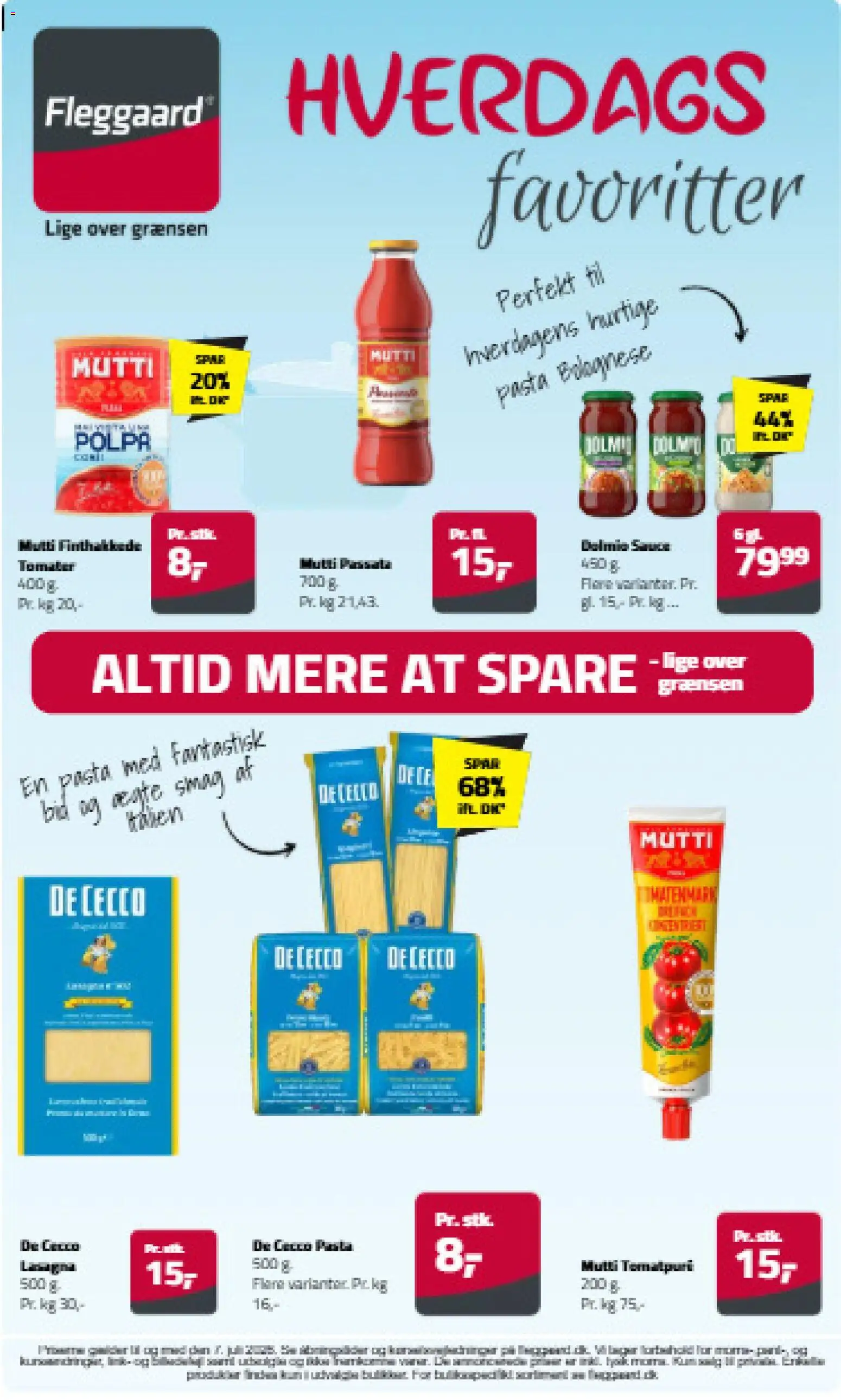 Fleggaard tilbudsavis – gyldig fra 08.06.2026 | Side: 1 | Produkter: Tomater, Pasta
